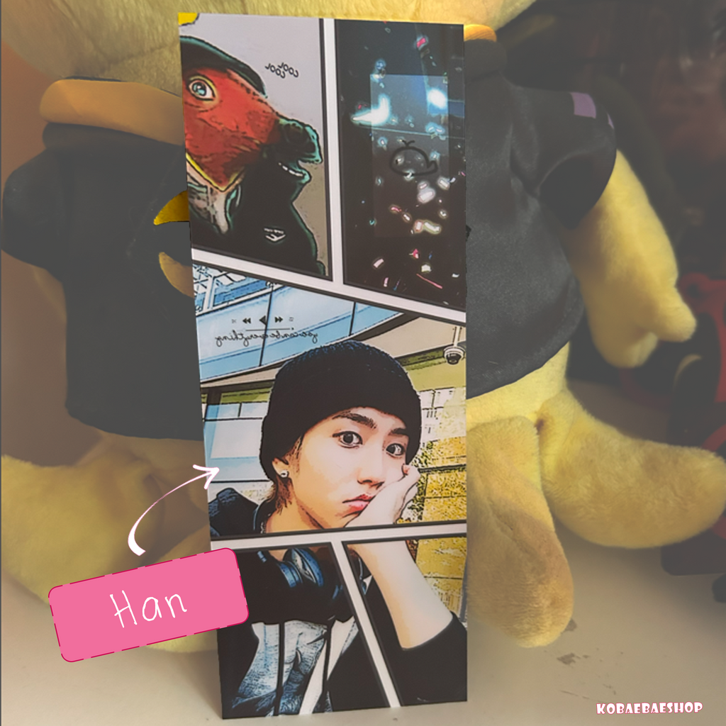 Skz -  Handmade edit Bookmarks | Retro Posterized Art Style - set 3