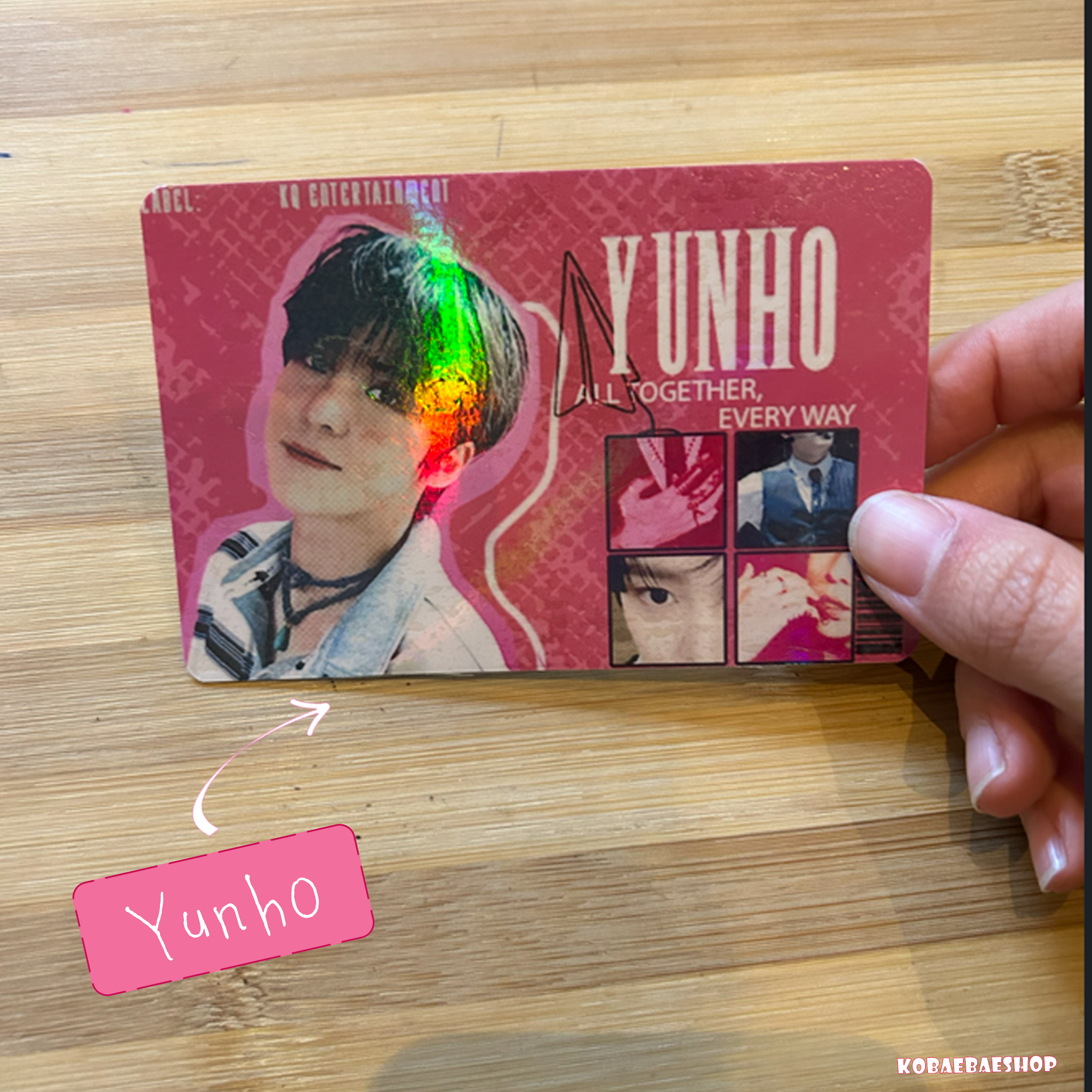 Atz Handmade Holographic Postcards – A6 Fanmade Kpop Inspired (OT8)