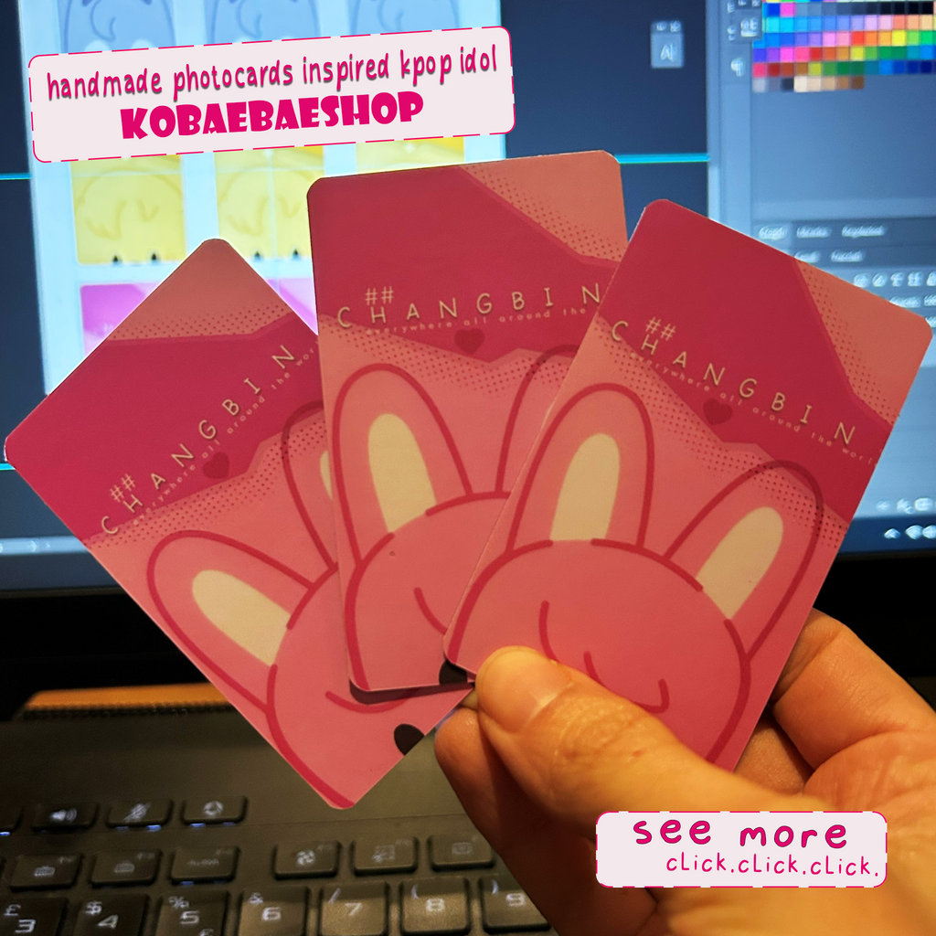 Skz - Binnie handmade photocards kpop inspired - Set 1