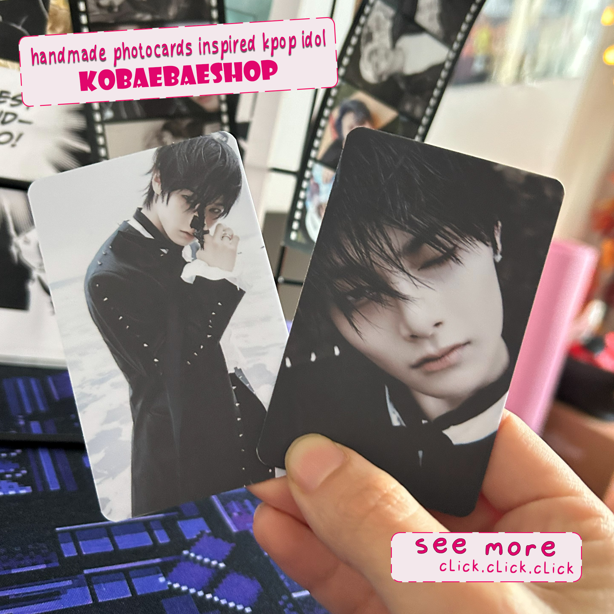 Skz - Doit  handmade photocards kpop inspired - Double set 1