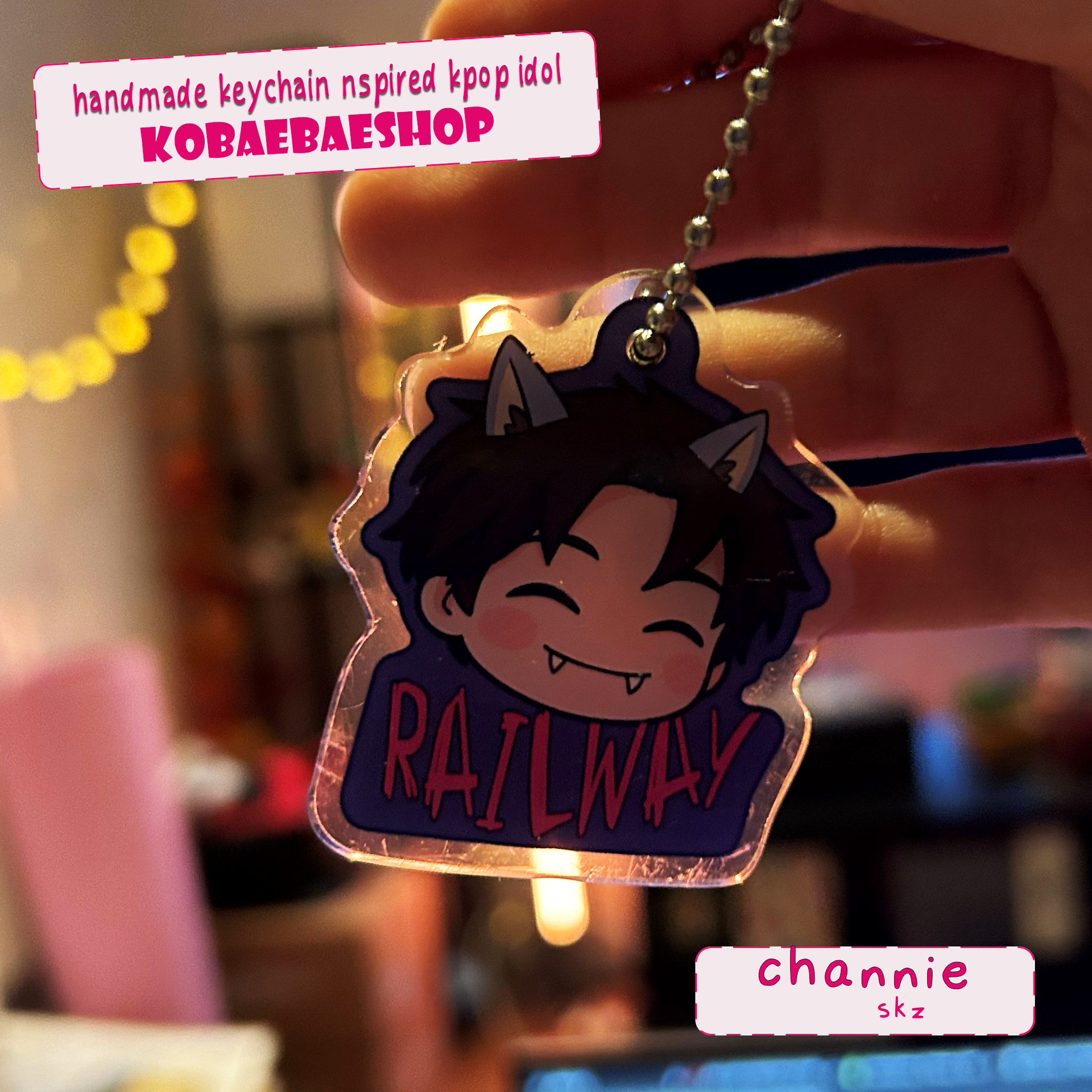 SKZ Inspired Keychain - Chan Design - Kpop Fan Gift - Fanmade Merch