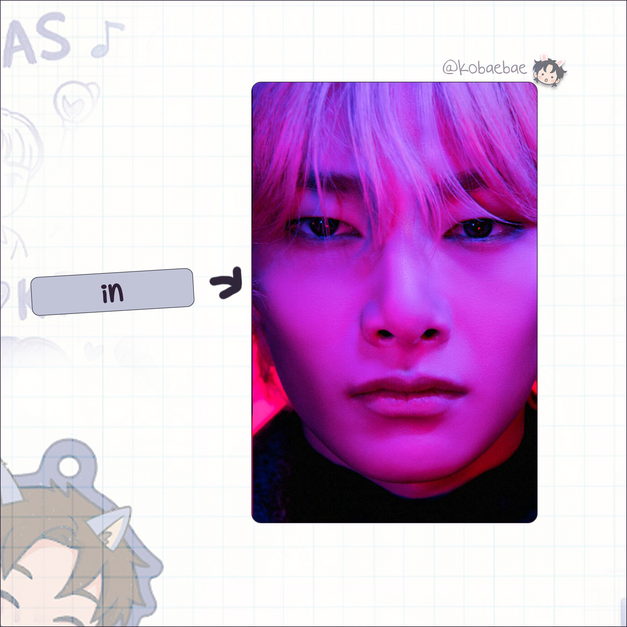 Skz - R.S. set  handmade photocards kpop inspired - Holo set
