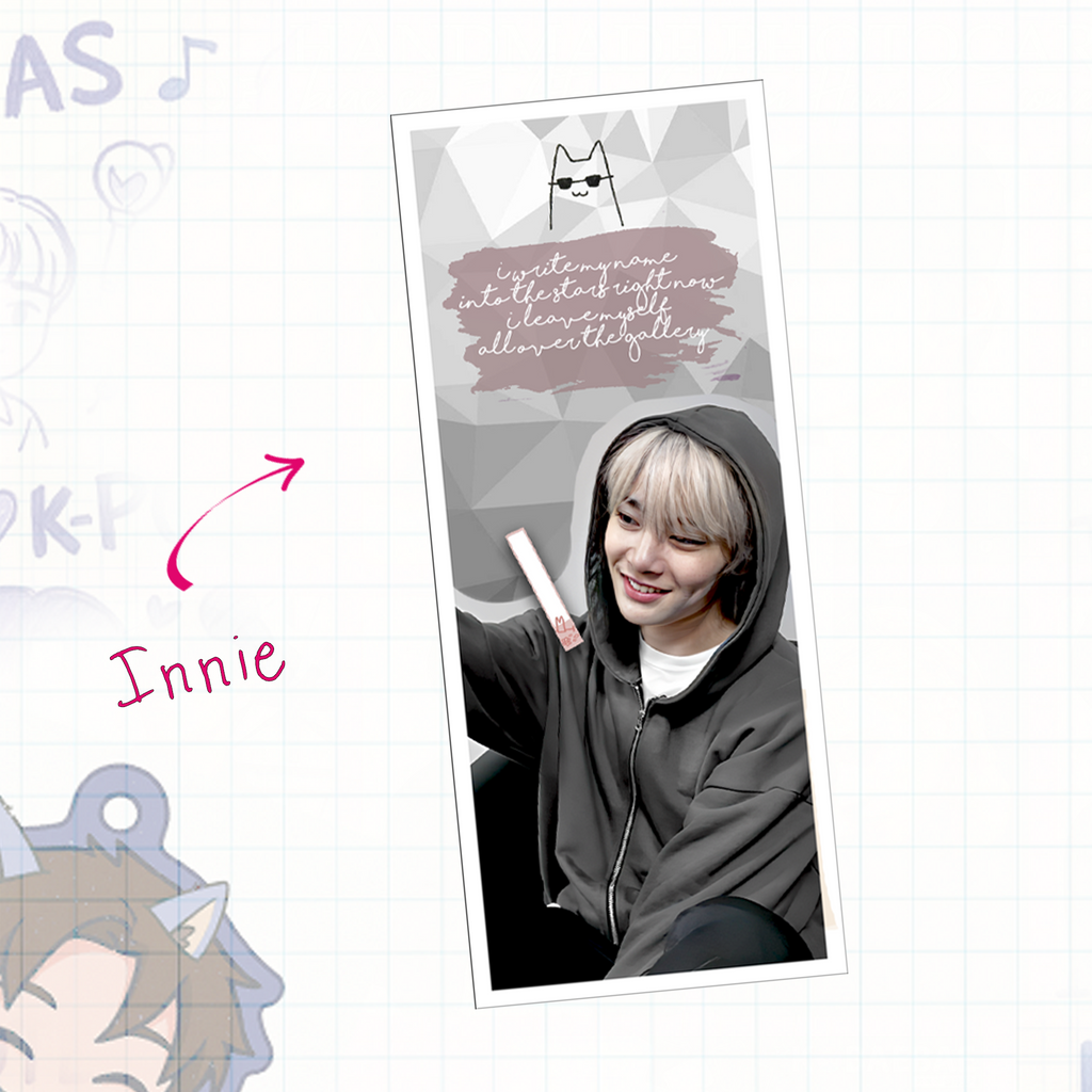 Skz -  Handmade Edit Bookmarks inspired Kpop | double side - set 6