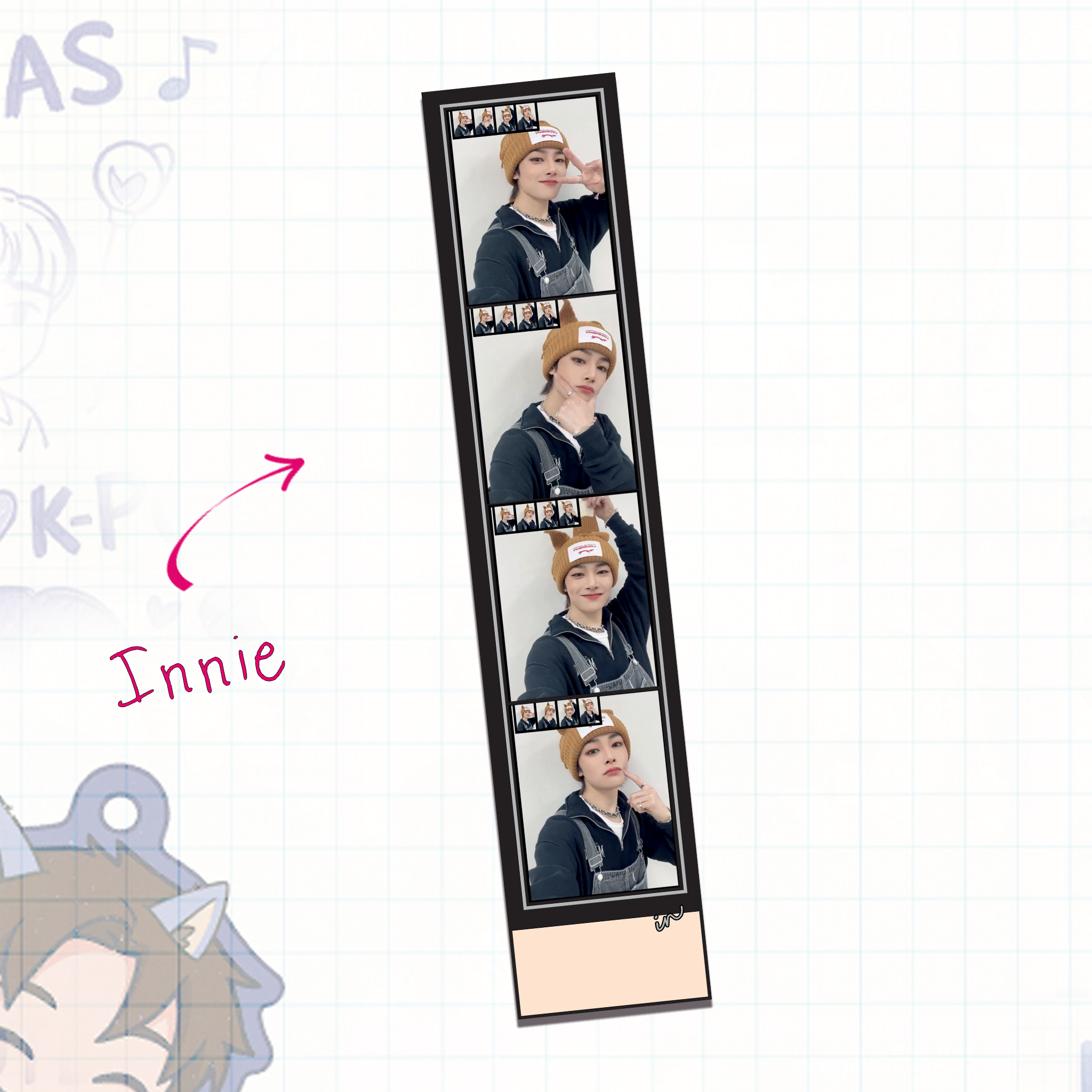 Skz – Handmade Filmstrips | Satin Photo Card Strip (One Side Print) set 1