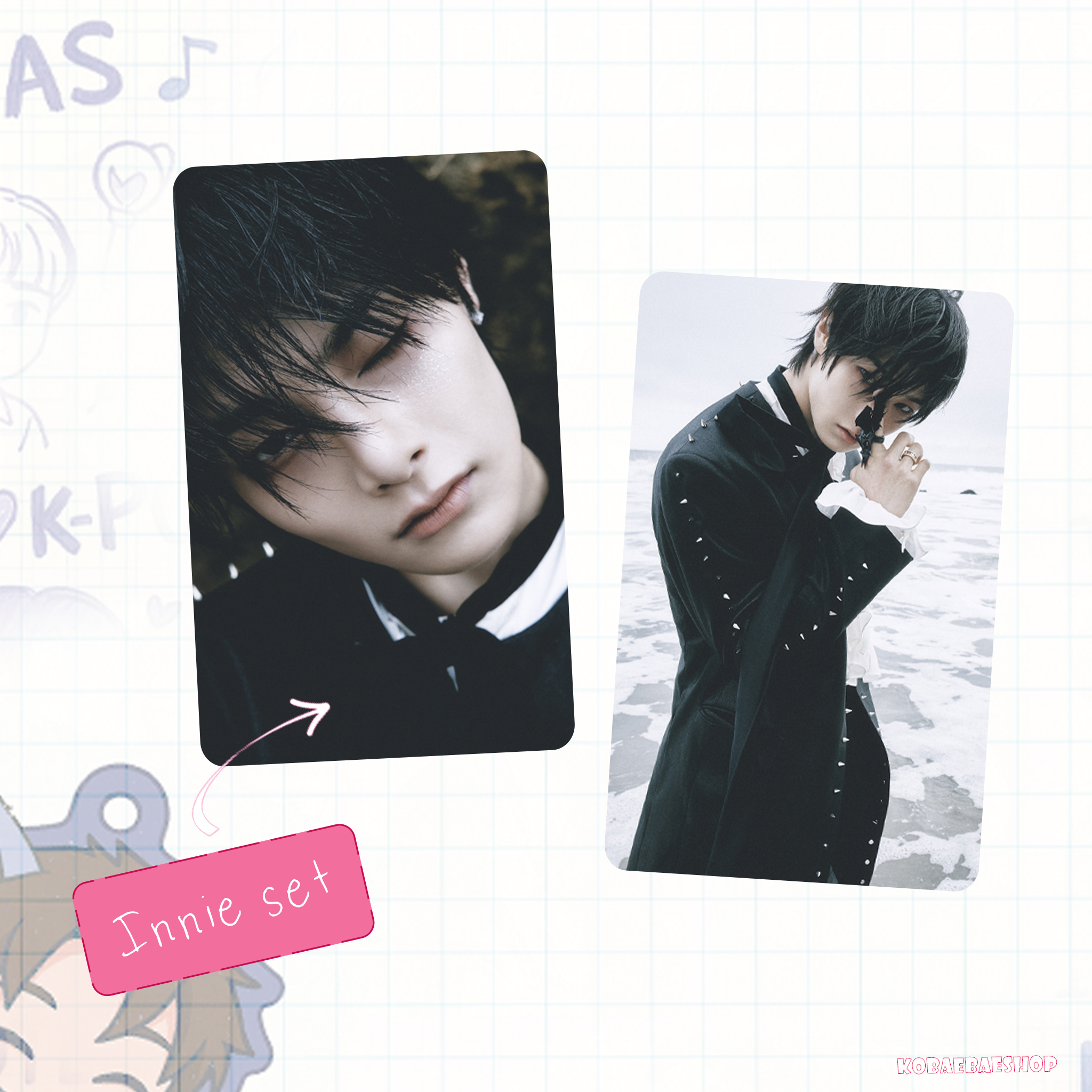 Skz - Doit  handmade photocards kpop inspired - Double set 1