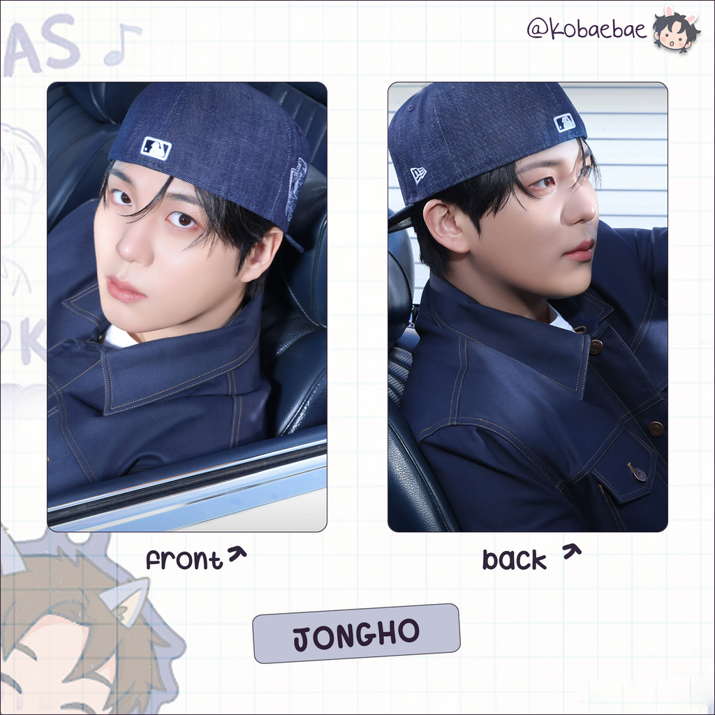 Atz - Golden H. 3 -  Handmade photocards kpop inspired - Set 1 Double side