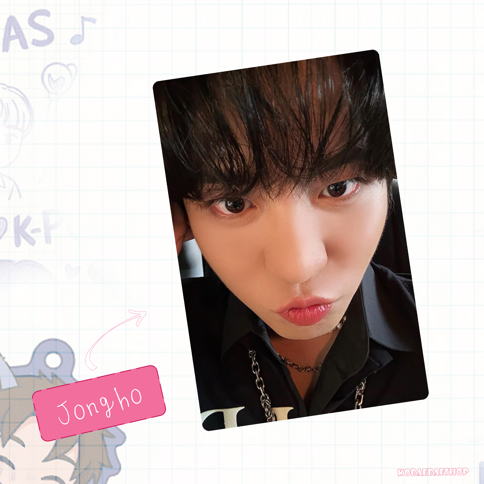 Atz - Glitters holo set  handmade photocards kpop inspired -