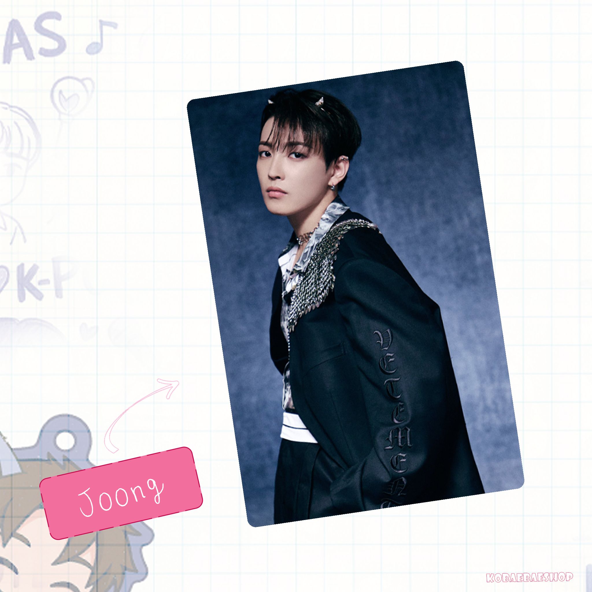 Atz - Golden H. 2 -  Handmade photocards kpop inspired - For vers.