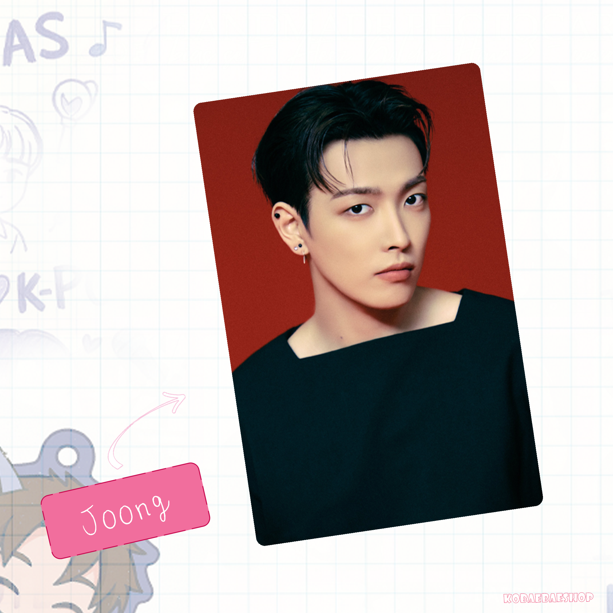 Atz - Golden H. 2 -  Handmade photocards kpop inspired - Diary vers.