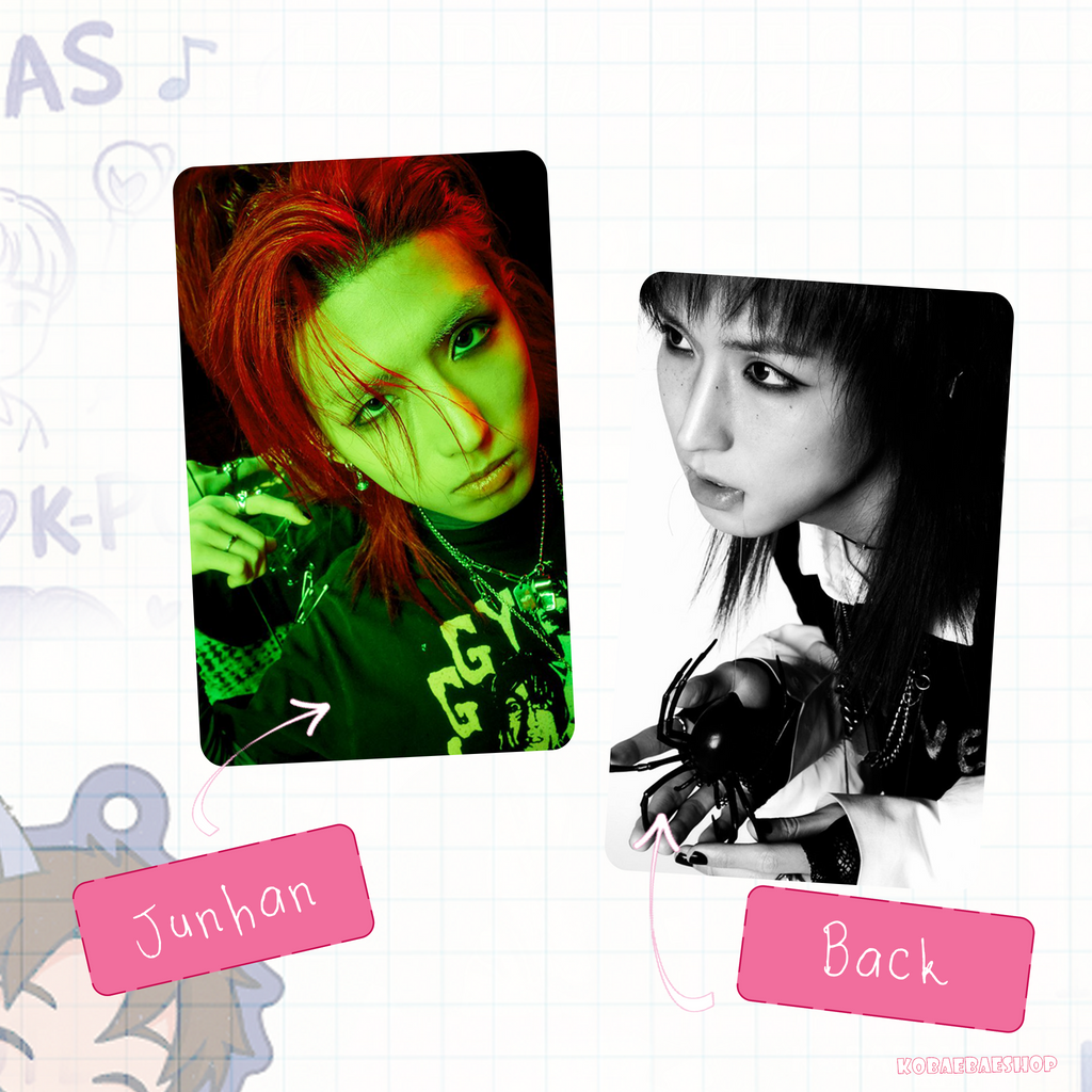 XHR - Beutiful Lie Handmade photocards kpop inspired - Double side set