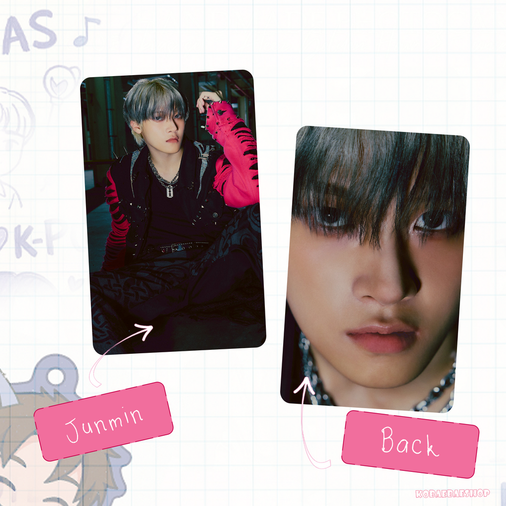 Xkrs - Watch Out (Bittersw. vers)  Handmade photocards kpop inspired - Double side set