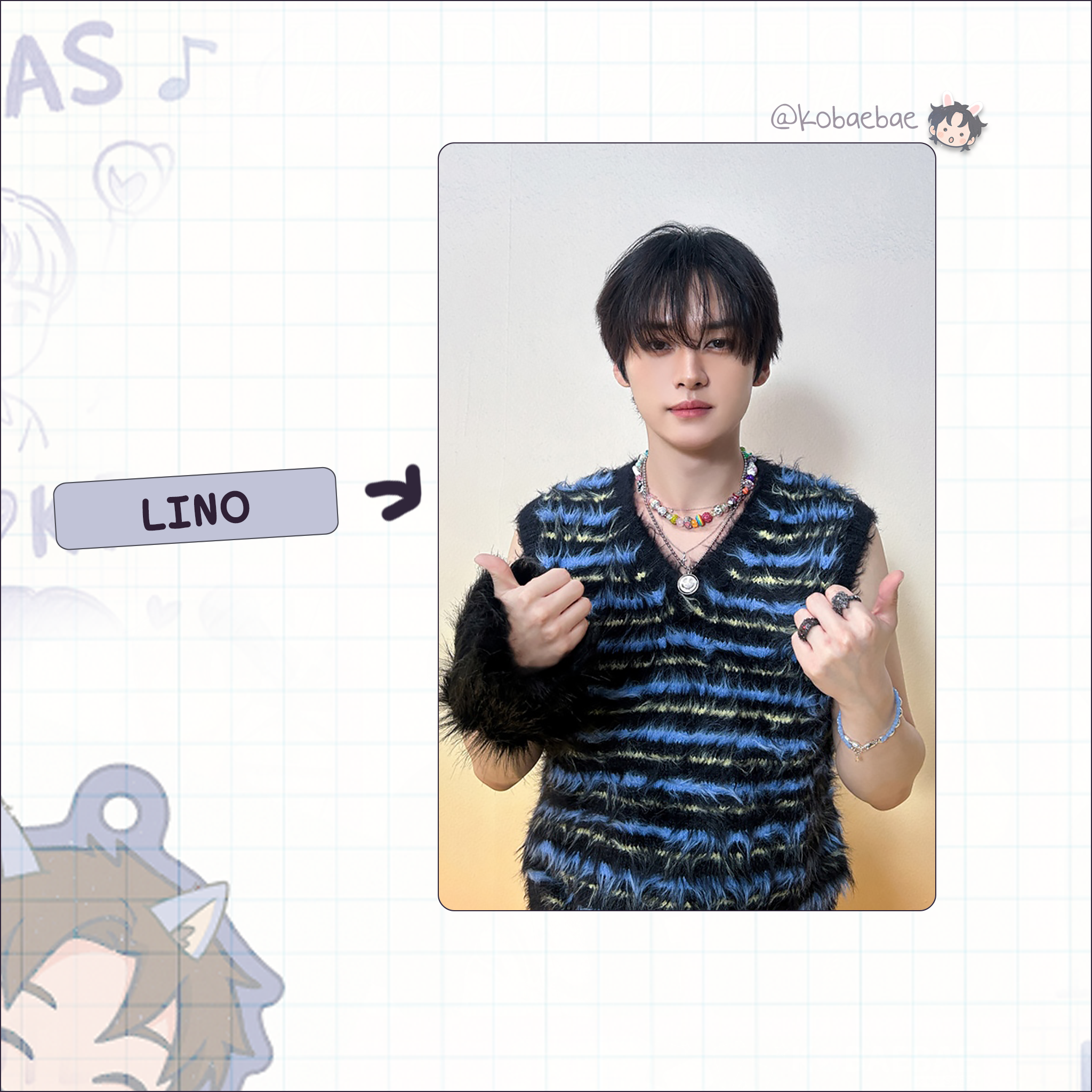 Skz - Handmade photocards kpop inspired - Holo Rainbow Set