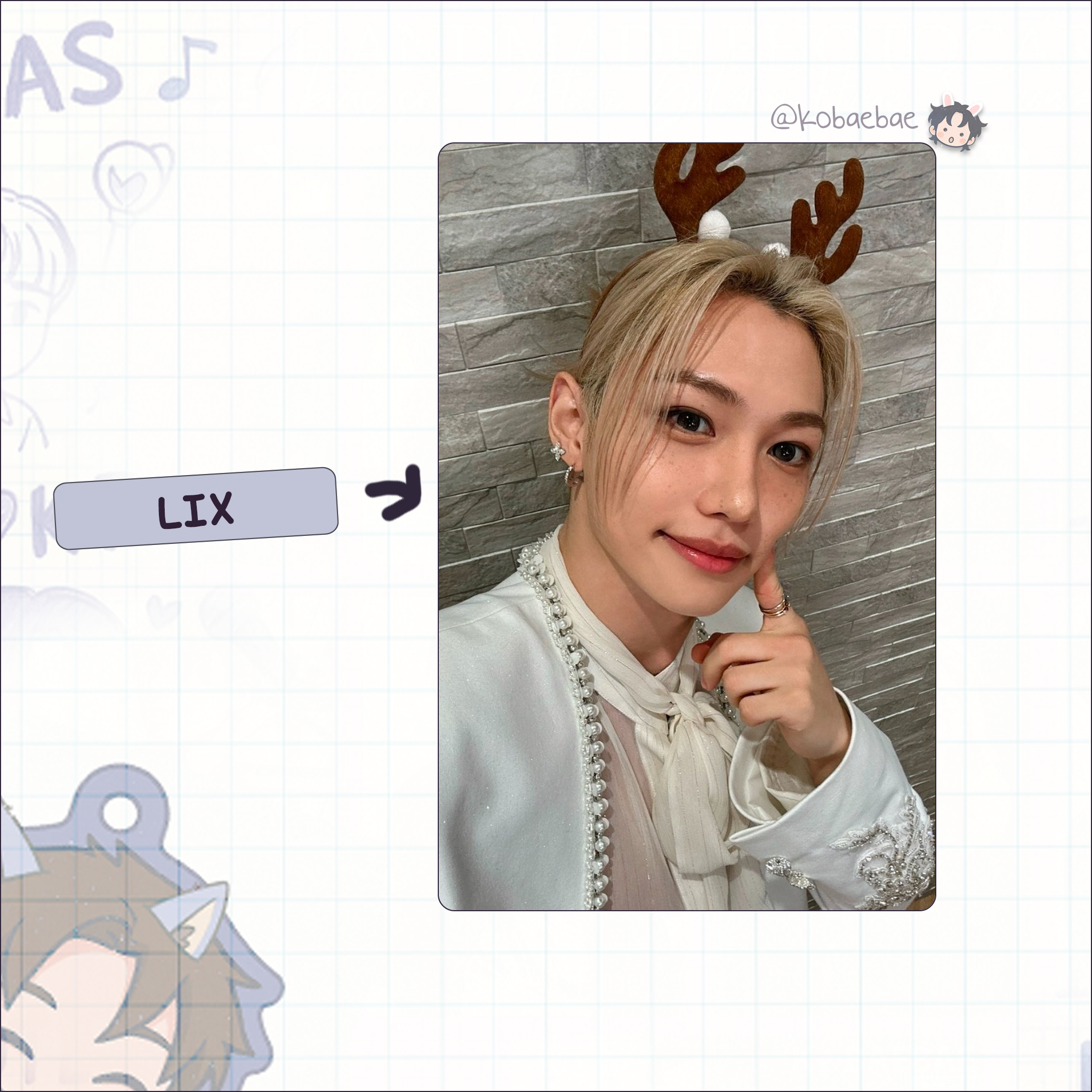 Skz - Handmade photocards kpop inspired - Christmas Calendar Bias Set