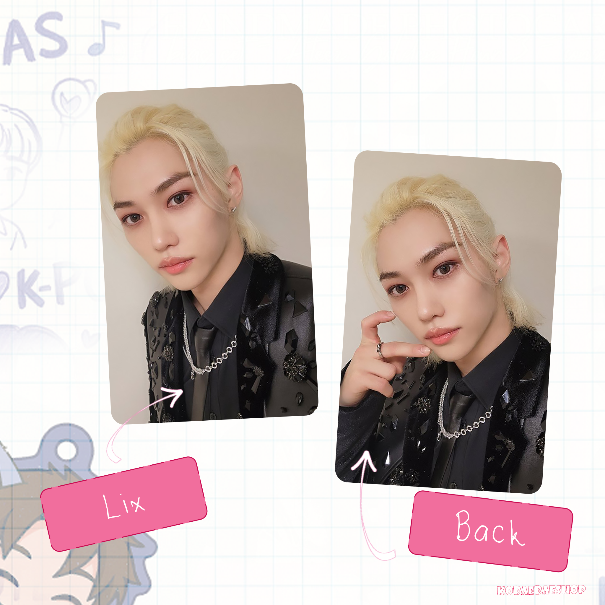 Skz - Happy New Year (25) Handmade photocards kpop inspired - Double side set