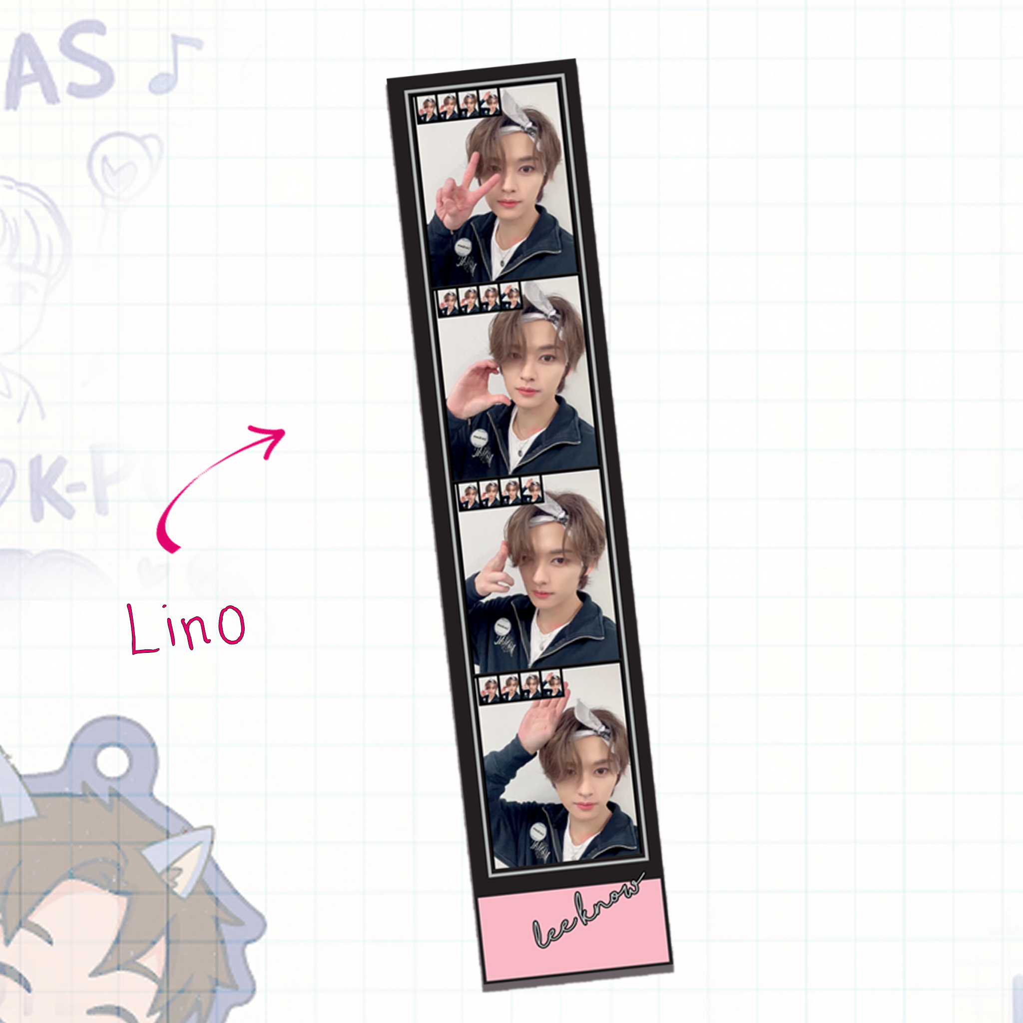 Skz – Handmade Filmstrips | Satin Photo Card Strip (One Side Print) set 1