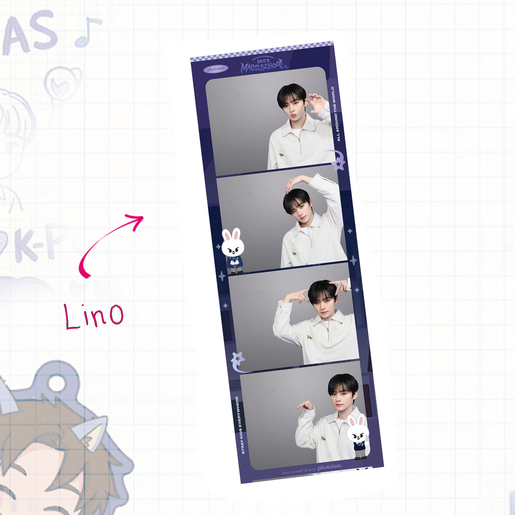 Skz - Handmade Laminated Filmstrip Bookmark - Magic School  set 2