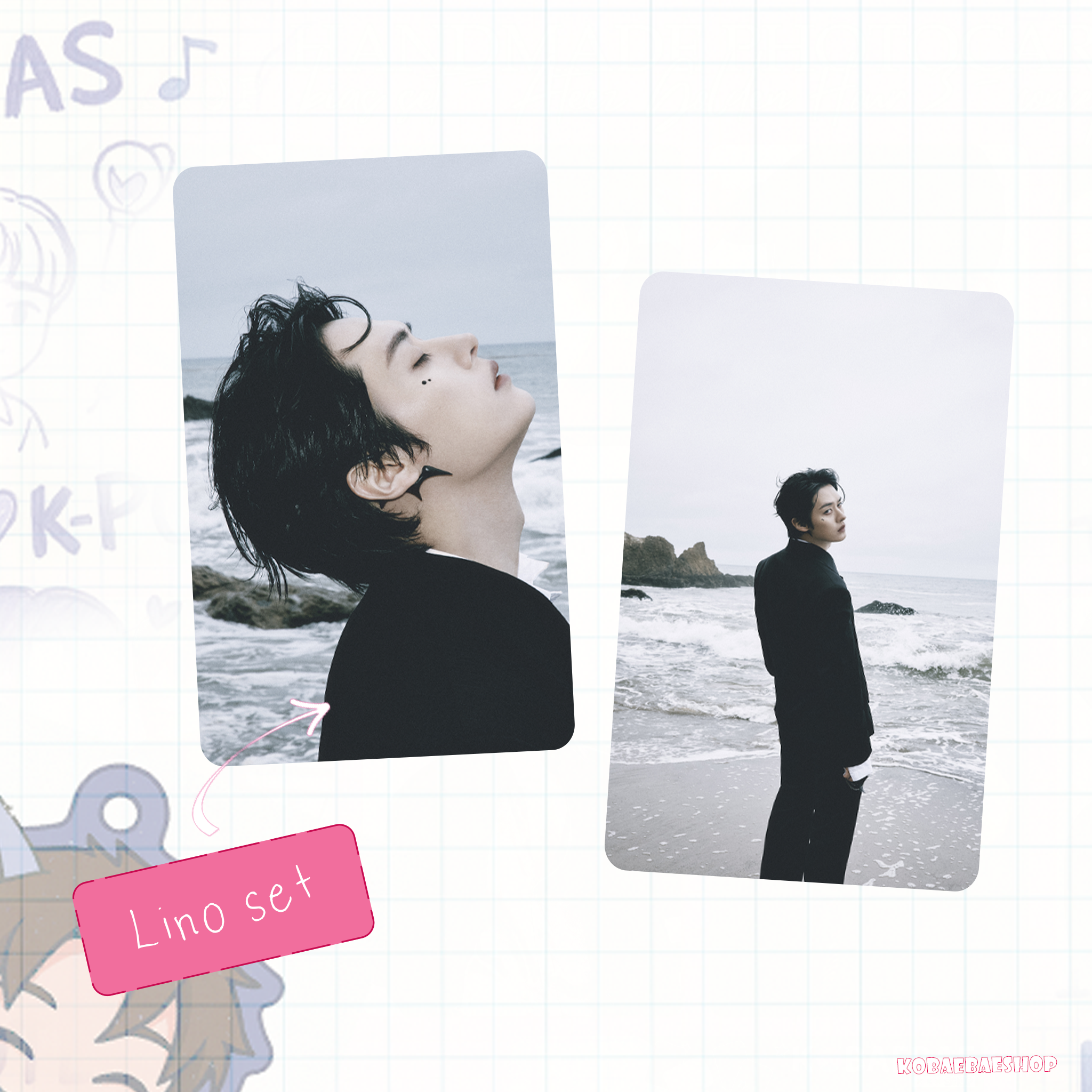 Skz - Doit  handmade photocards kpop inspired - Double set 1