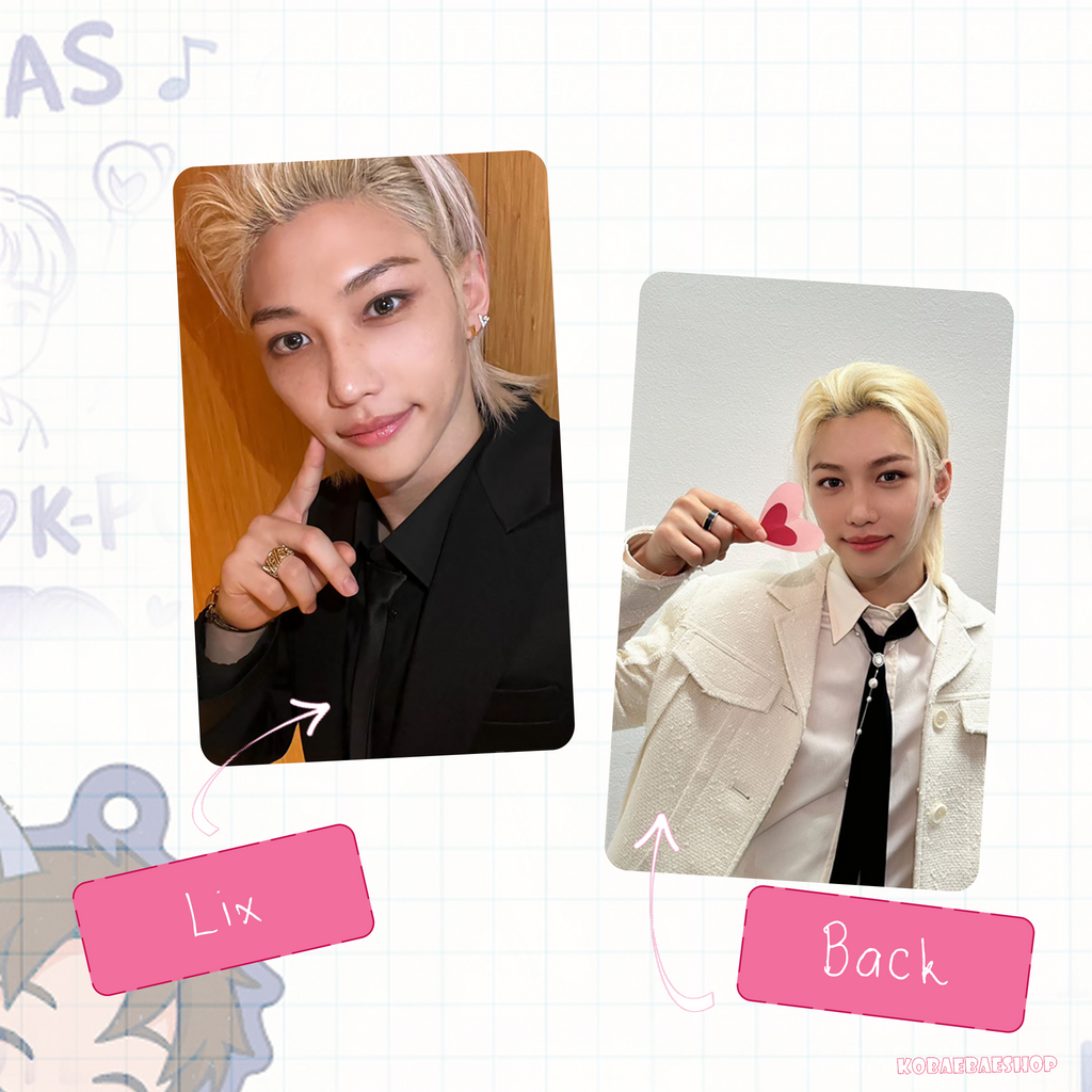 Skz - Be my Valentine Handmade photocards kpop inspired - Double side set