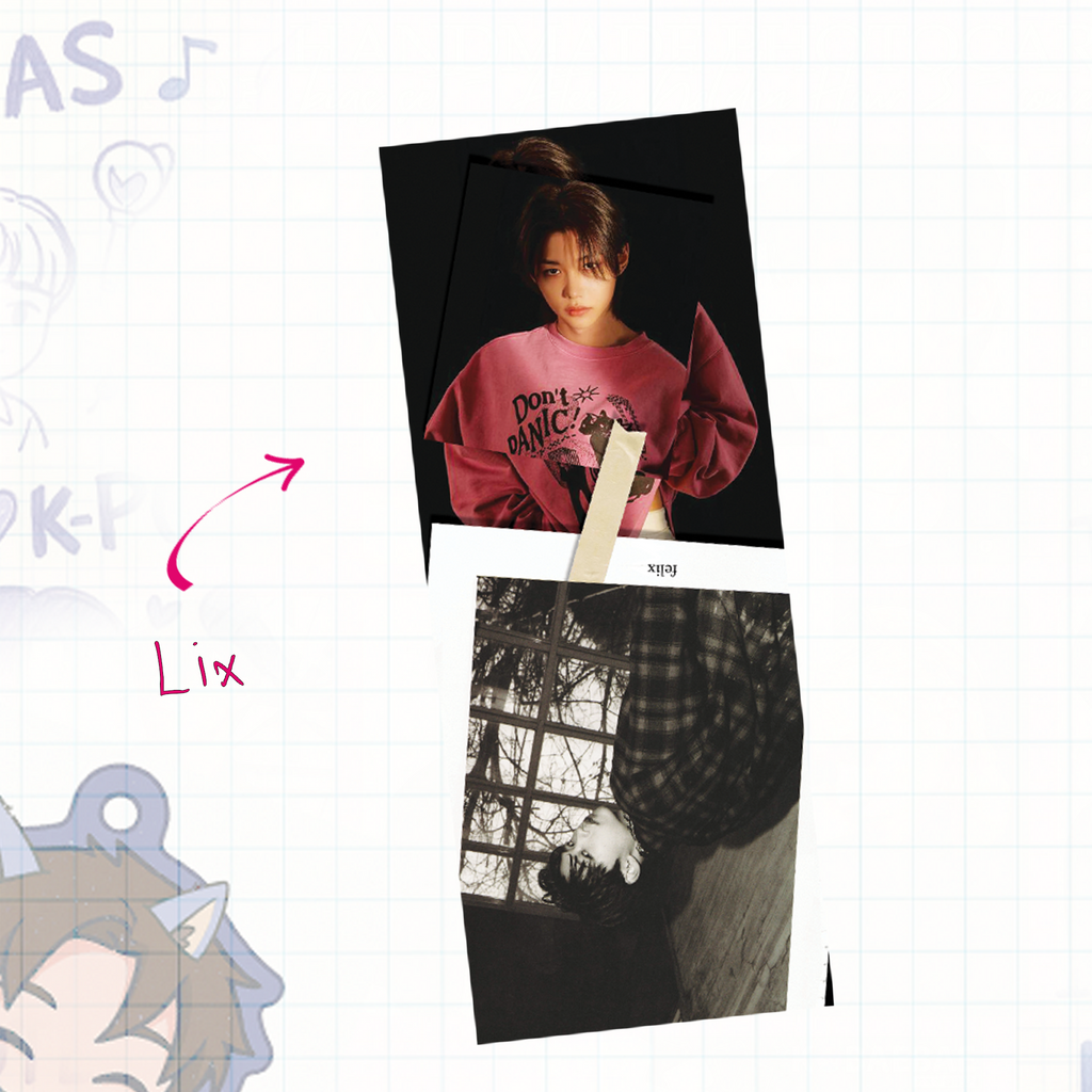 Skz -  Handmade Edit Bookmarks inspired Kpop | double side - set 5
