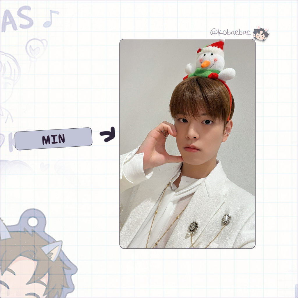 Skz - Handmade photocards kpop inspired - Christmas Calendar Bias Set