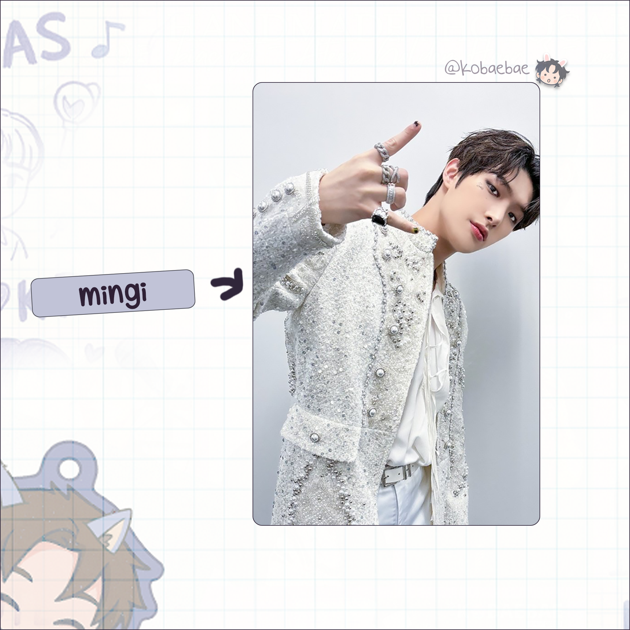 Atz - Bloggy handmade photocards kpop inspired - Bias set 1