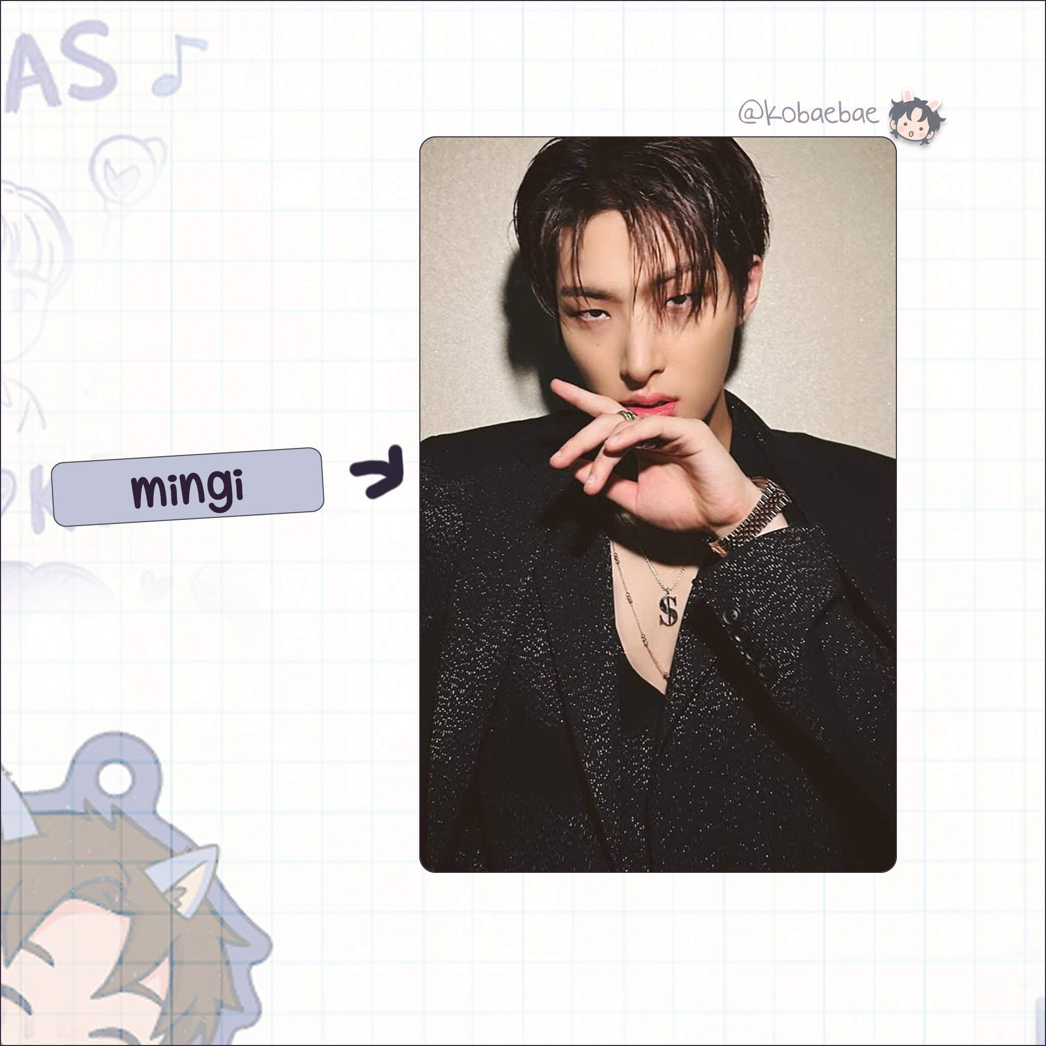 Atz - Self Style Handmade photocards kpop inspired - Bias set 3