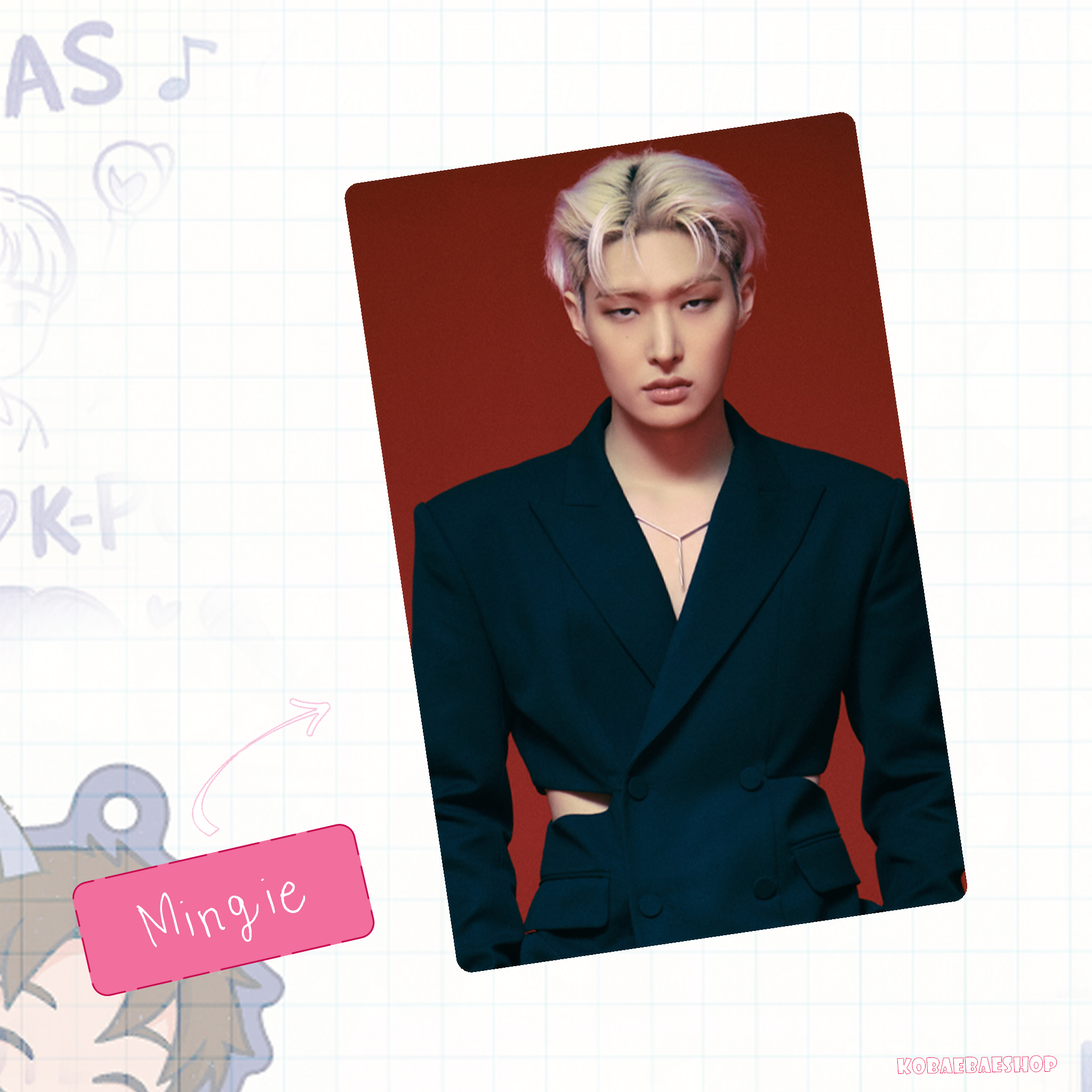 Atz - Golden H. 2 -  Handmade photocards kpop inspired - Diary vers.