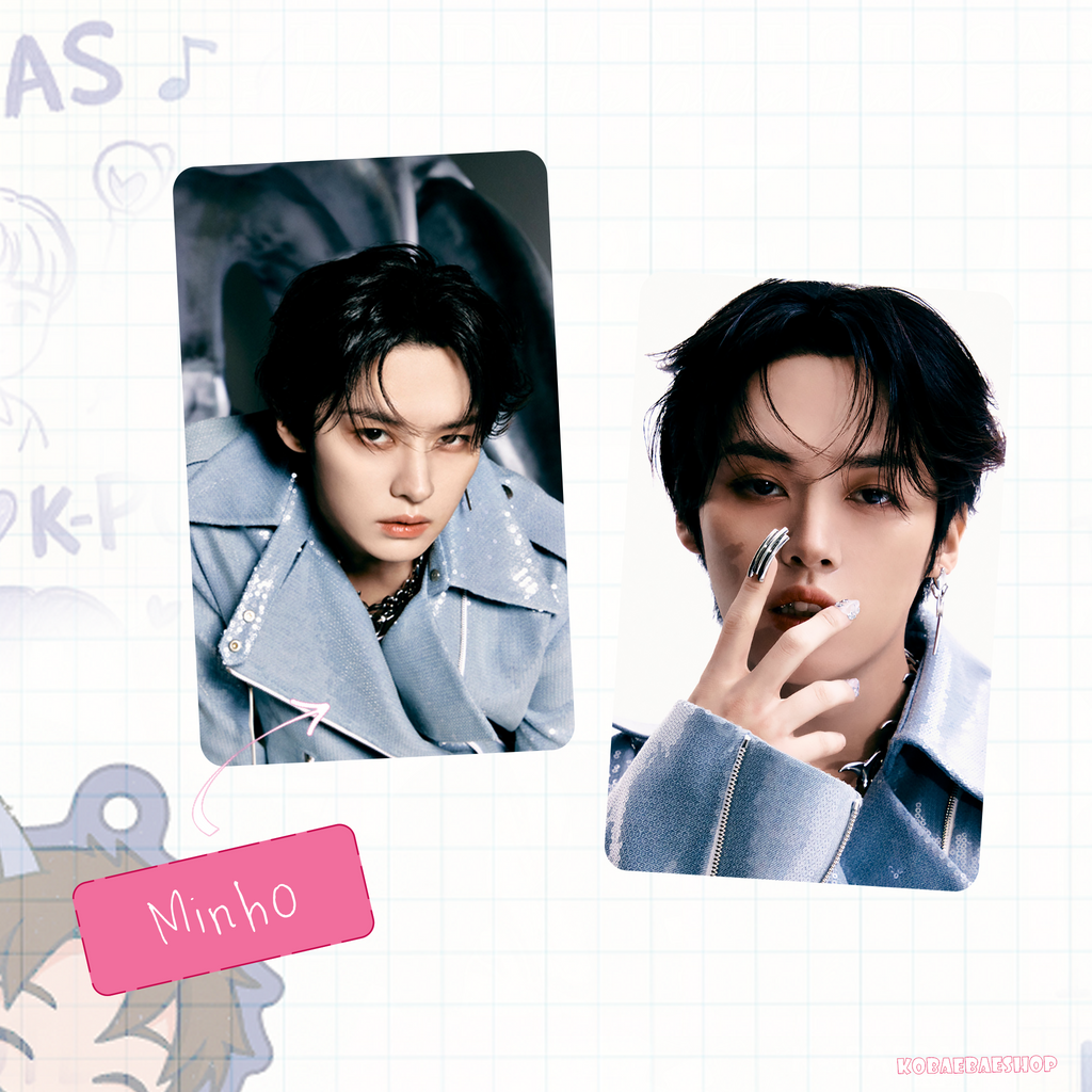 Skz - Teaser 3 (a.t.e)  handmade photocards kpop inspired - Double bias set
