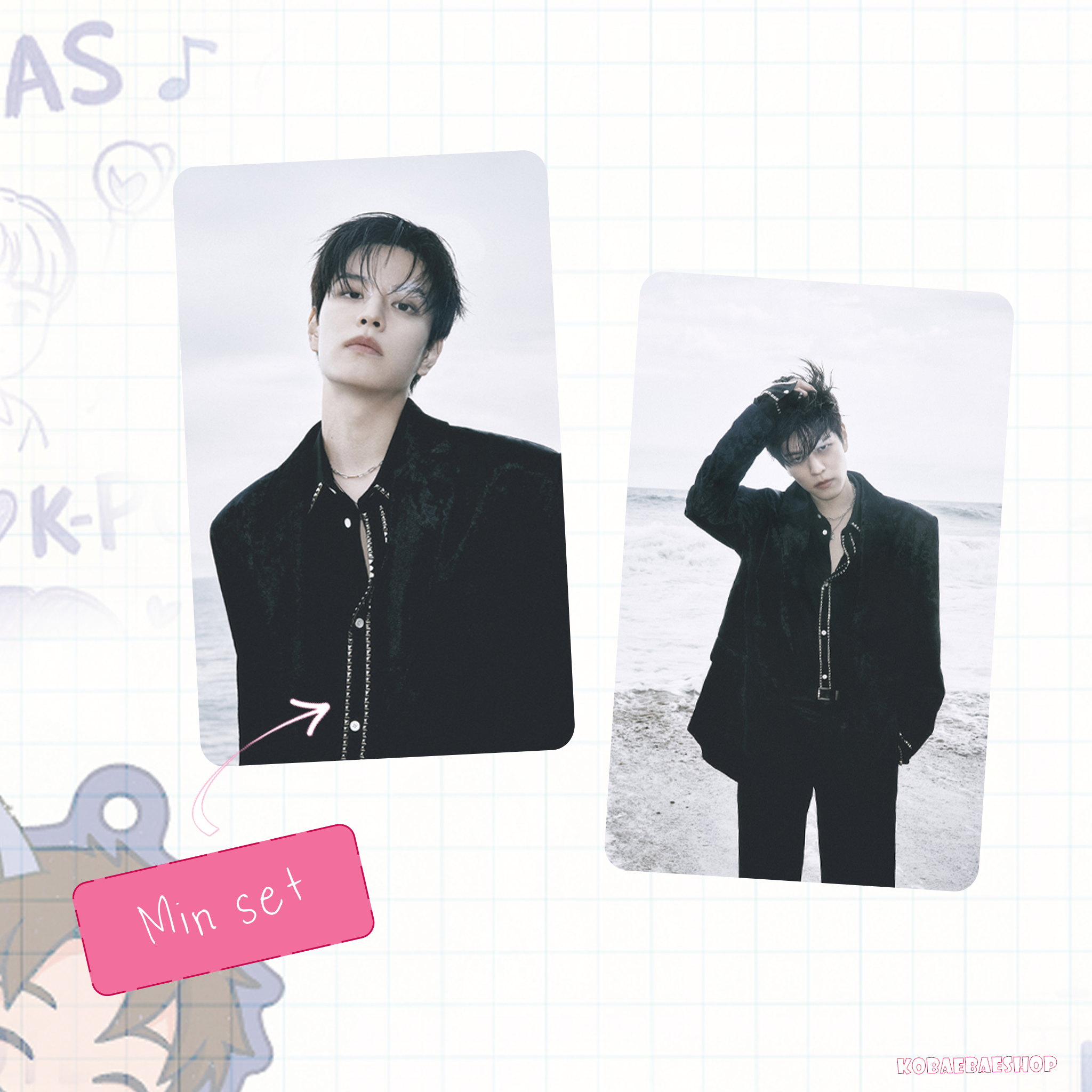 Skz - Doit  handmade photocards kpop inspired - Double set 1
