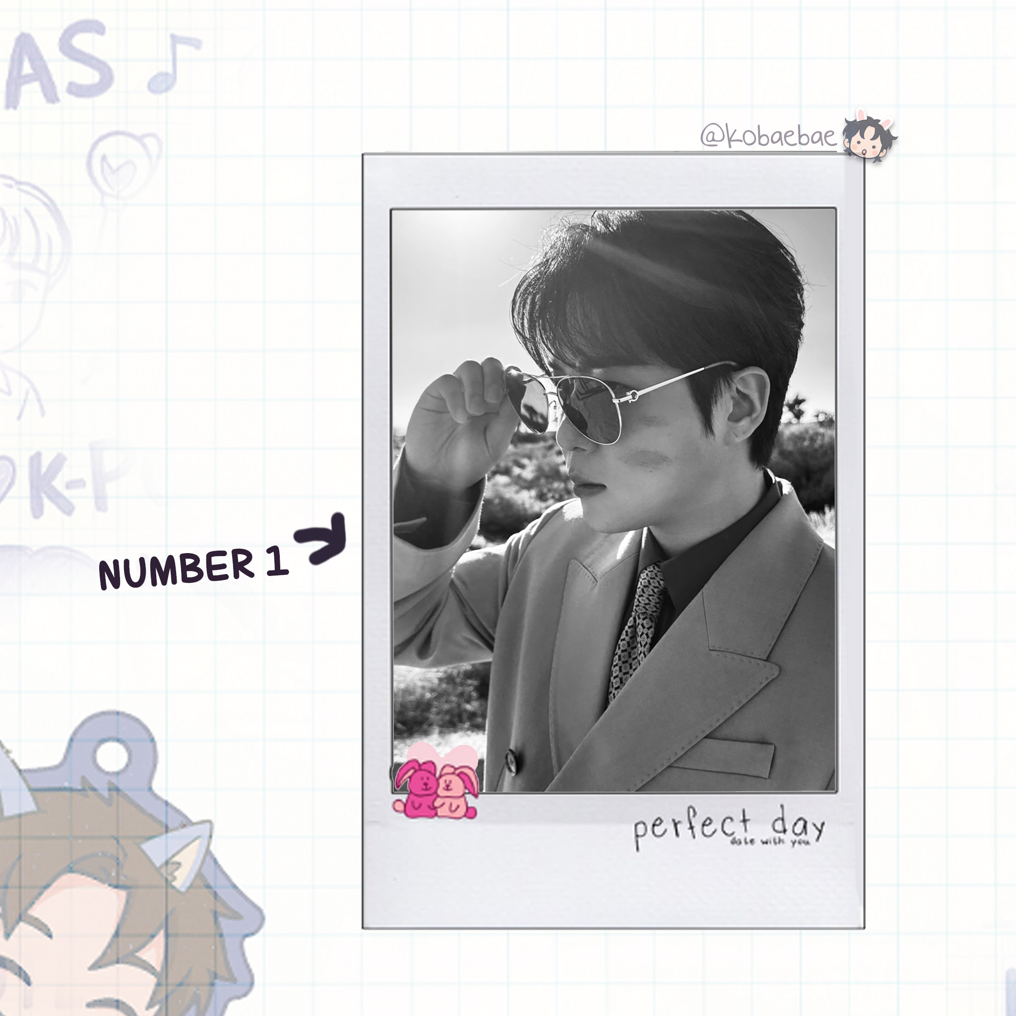 Atz - Date with My Bias - Jongho Instant-Style Fanmade Photo Print
