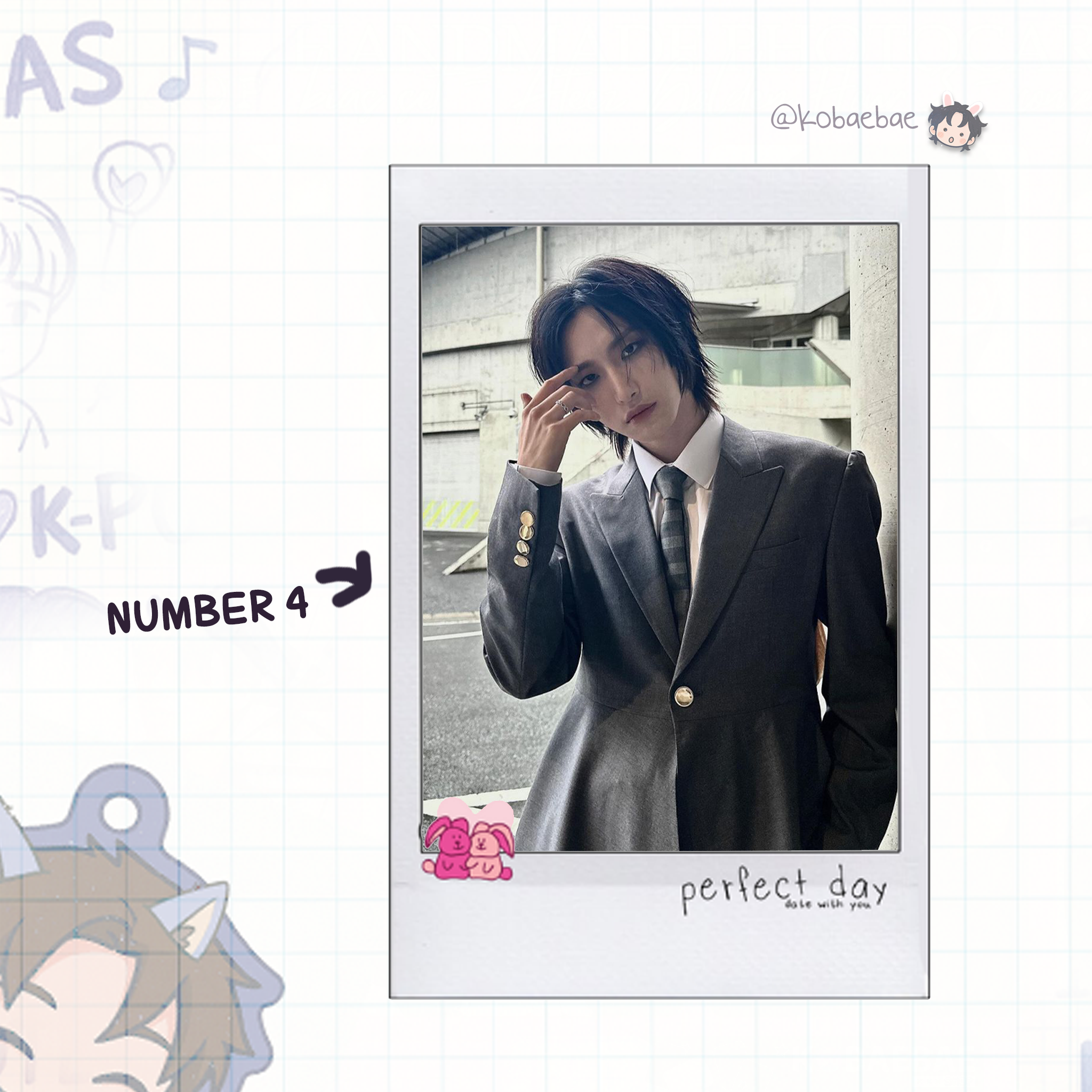 Atz - Date with My Bias - Hwa Instant-Style Fanmade Photo Print