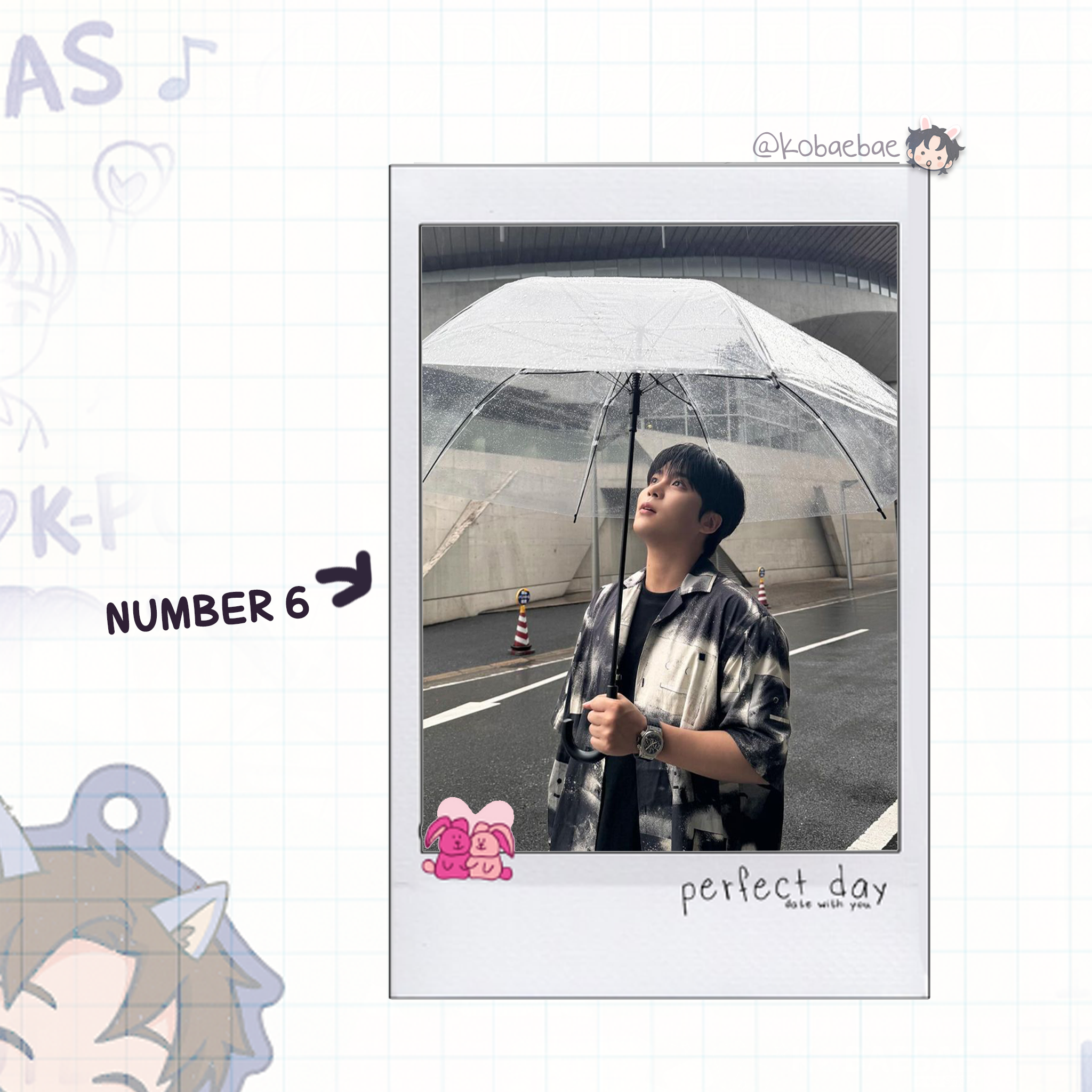 Atz - Date with My Bias - Jongho Instant-Style Fanmade Photo Print