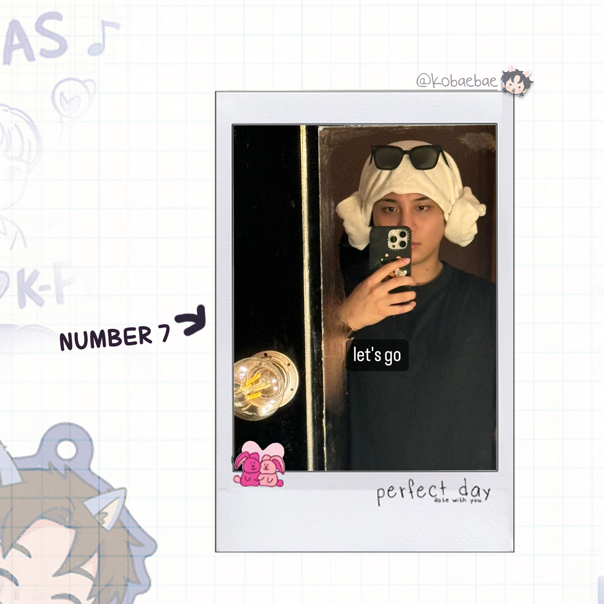 Atz - Date with My Bias - Jongho Instant-Style Fanmade Photo Print