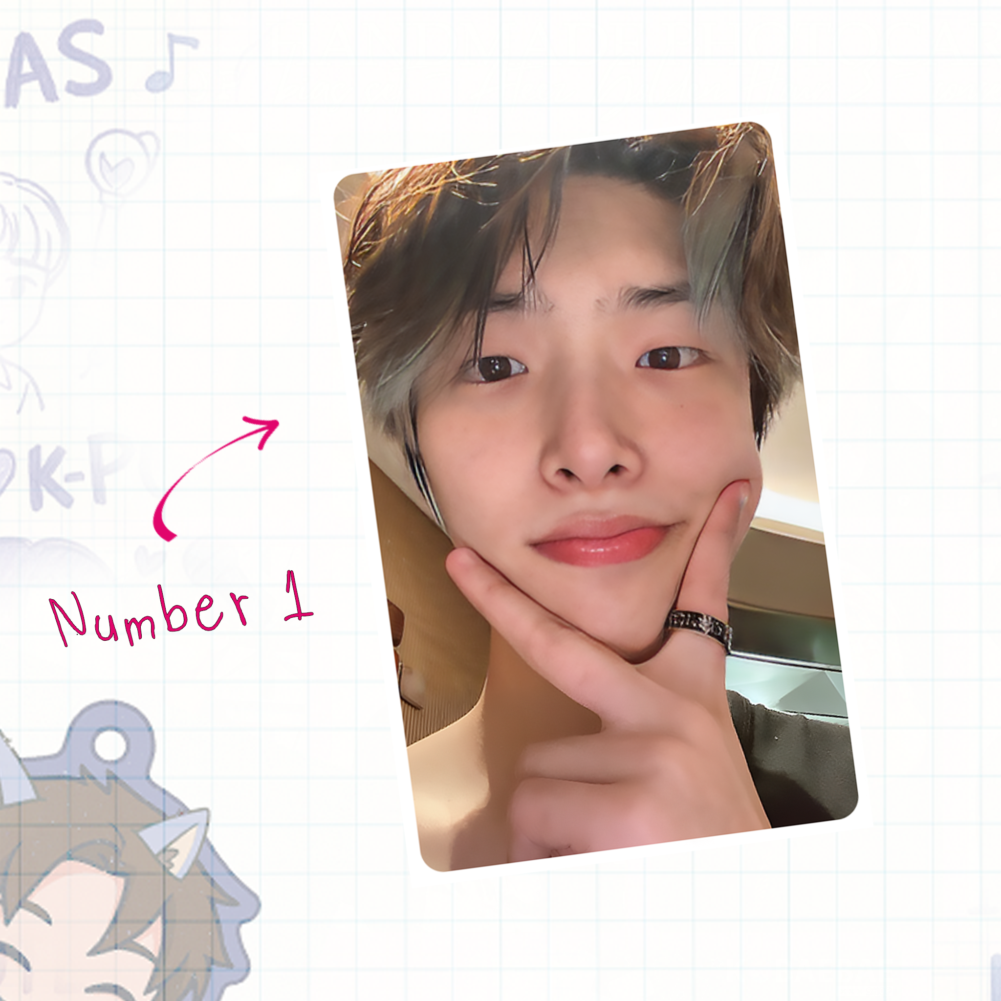 Atz - Mingie handmade photocards kpop inspired - Set 1