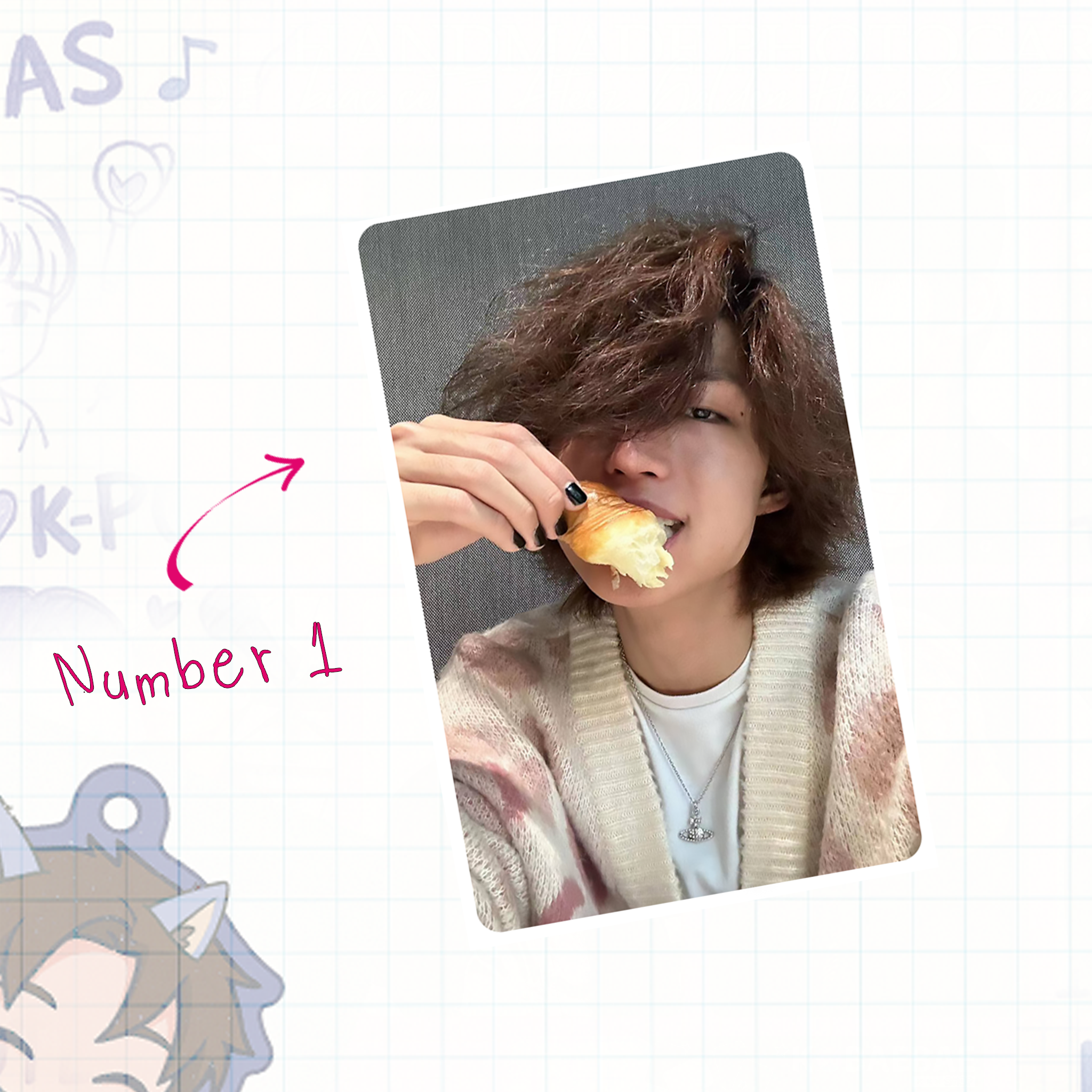 XHR - JunH handmade photocards kpop inspired - Set 1