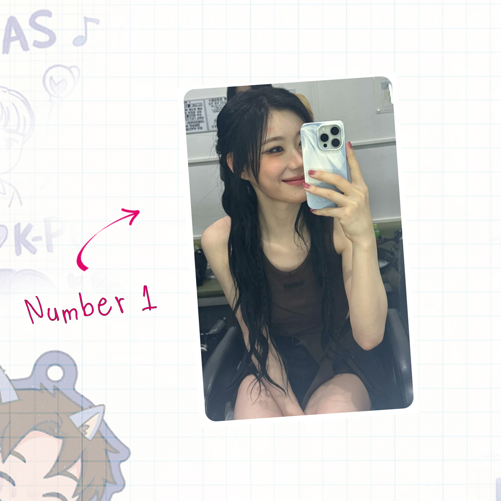 Itz - Chae handmade photocards kpop inspired - Set 1