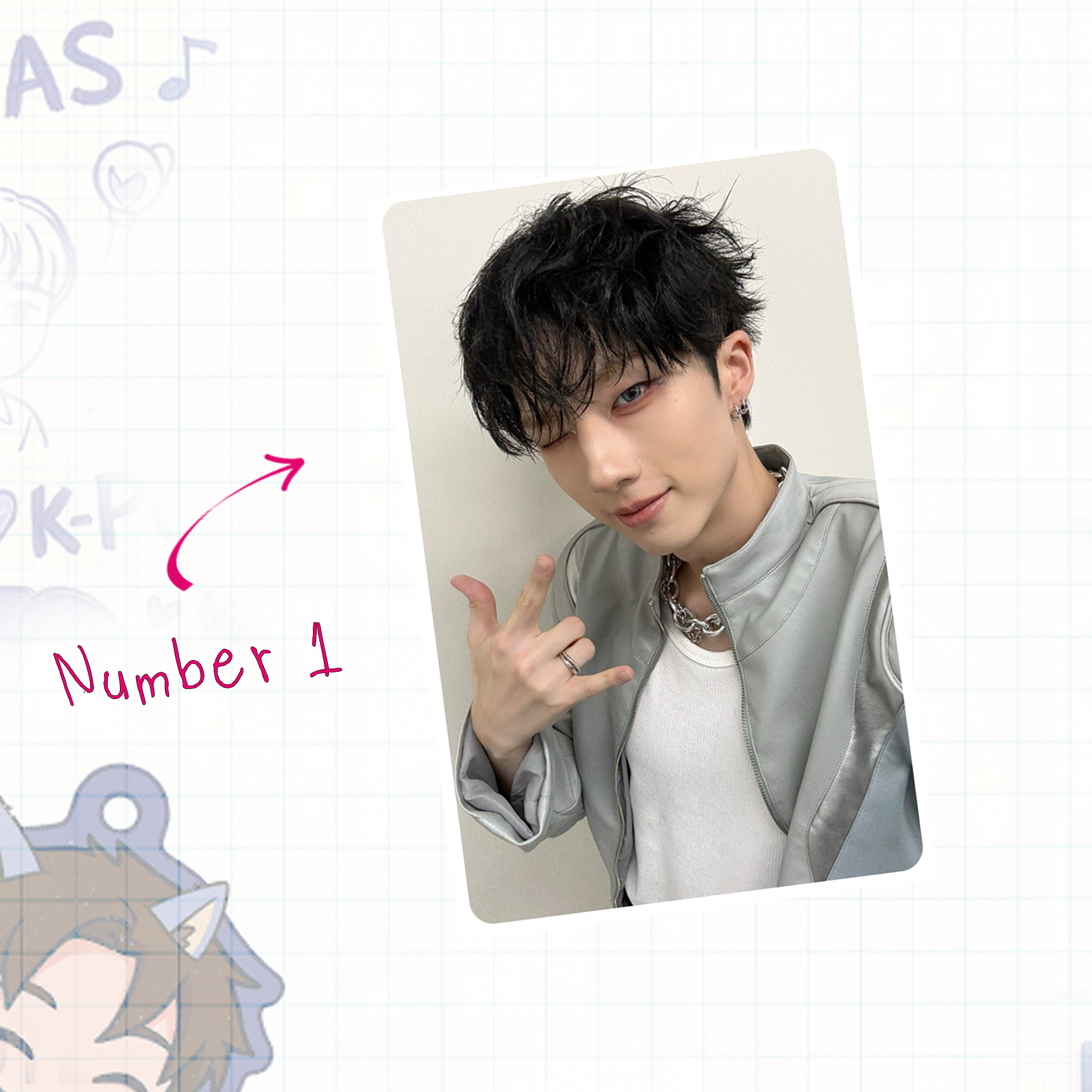 P1H - Ji handmade photocards kpop inspired - Set 1
