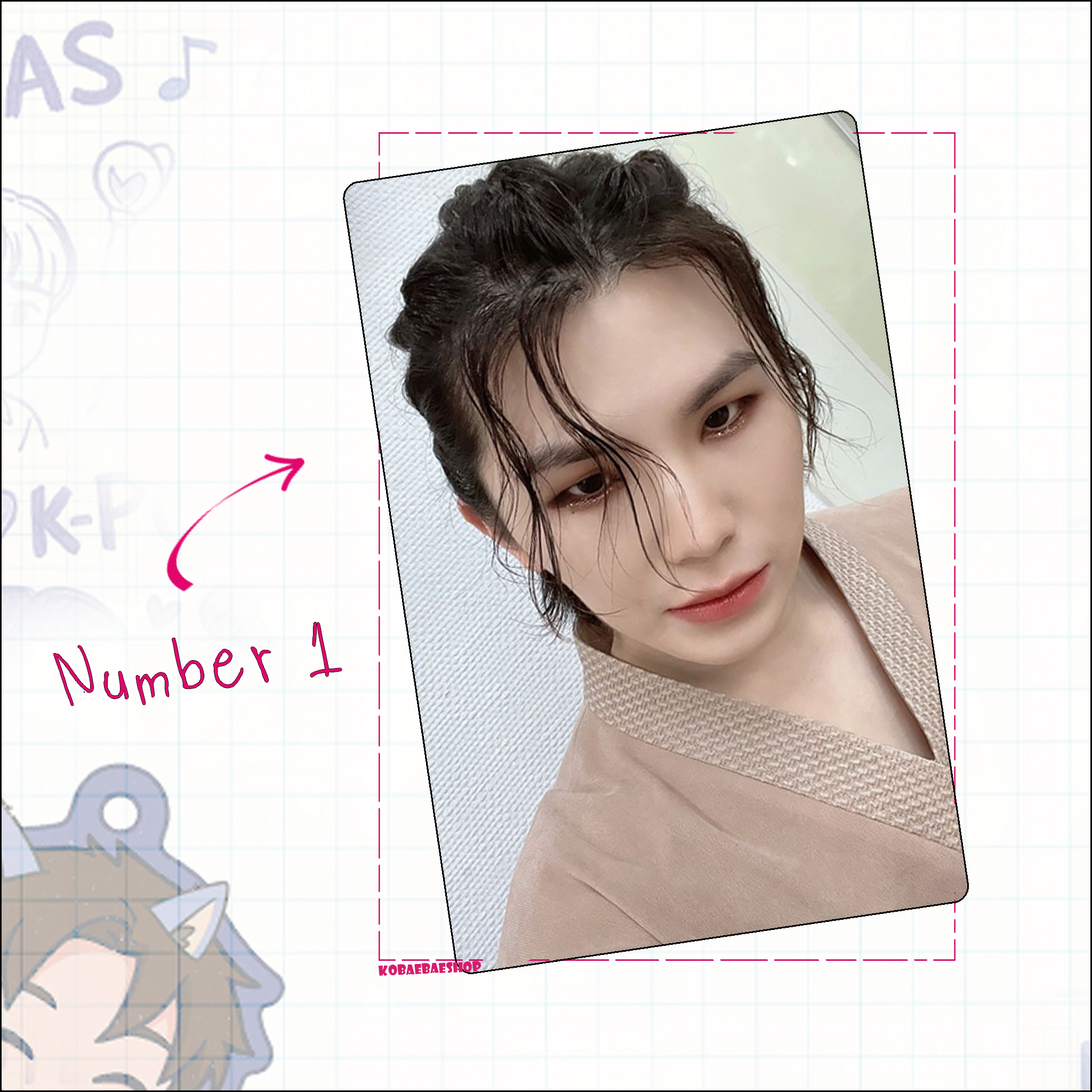 Svt - Woozi Handmade photocards kpop inspired - Bias Set 1