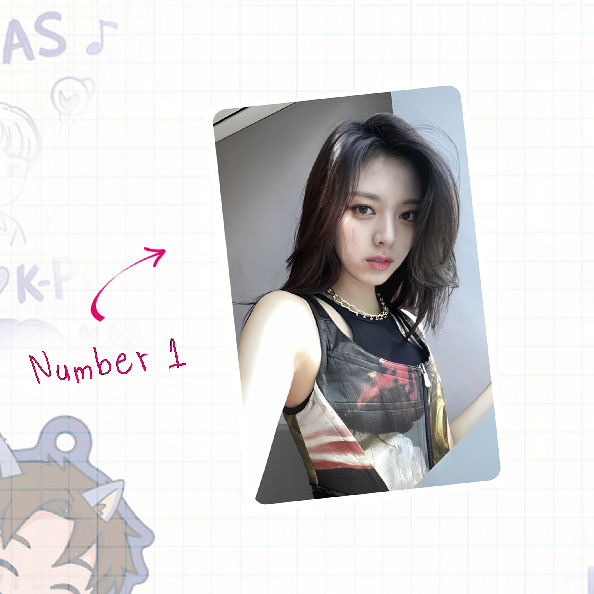 Itz - Yun handmade photocards kpop inspired - Set 1