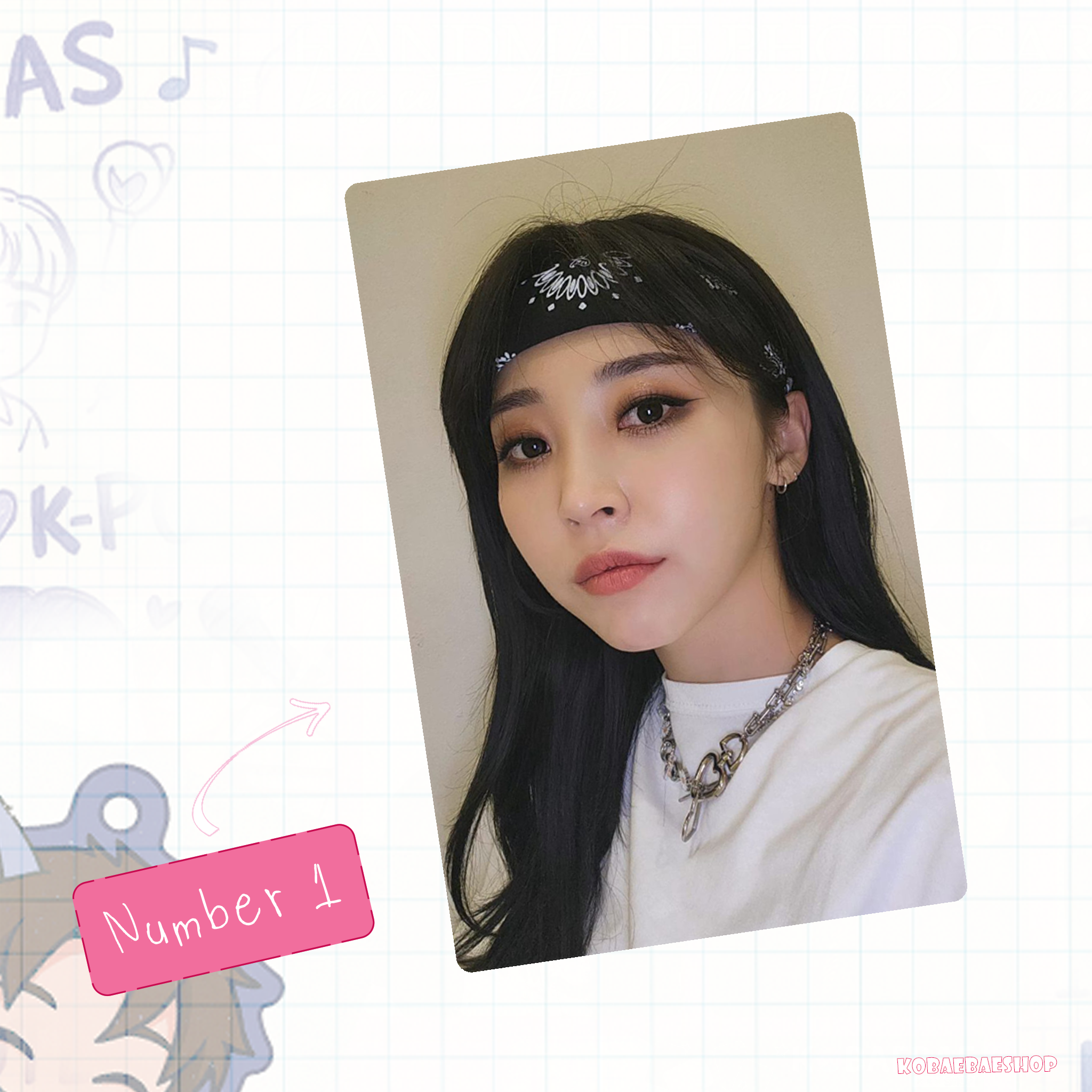 Mamoo - Moonbyul handmade photocards kpop inspired - Set 1