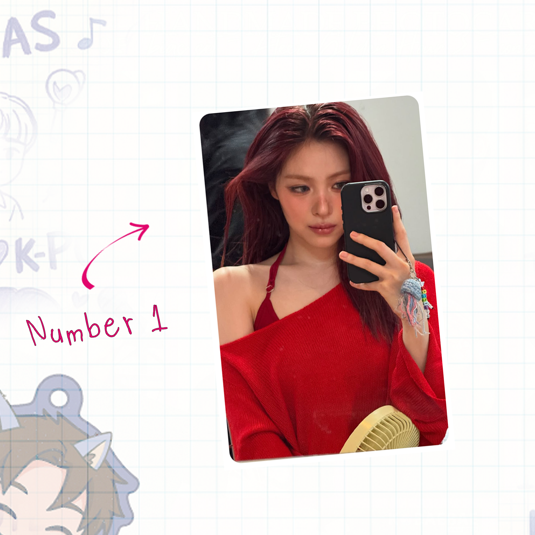 Itz - Ryu handmade photocards kpop inspired - Set 1