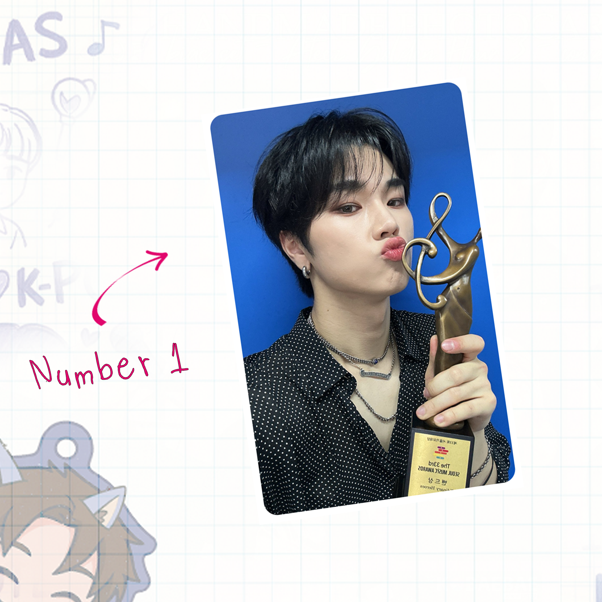 XHR - Jung handmade photocards kpop inspired - Set 1