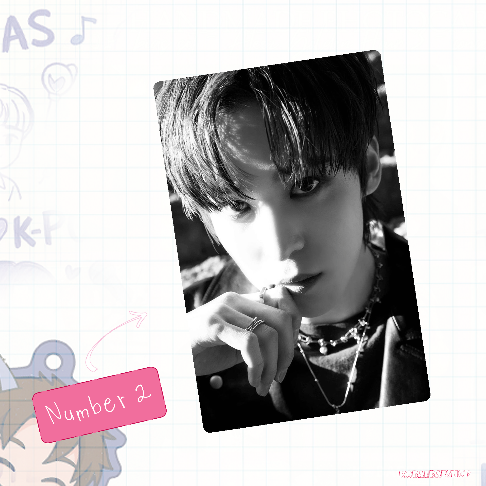 Atz - Yunh handmade photocards kpop inspired - Set 3