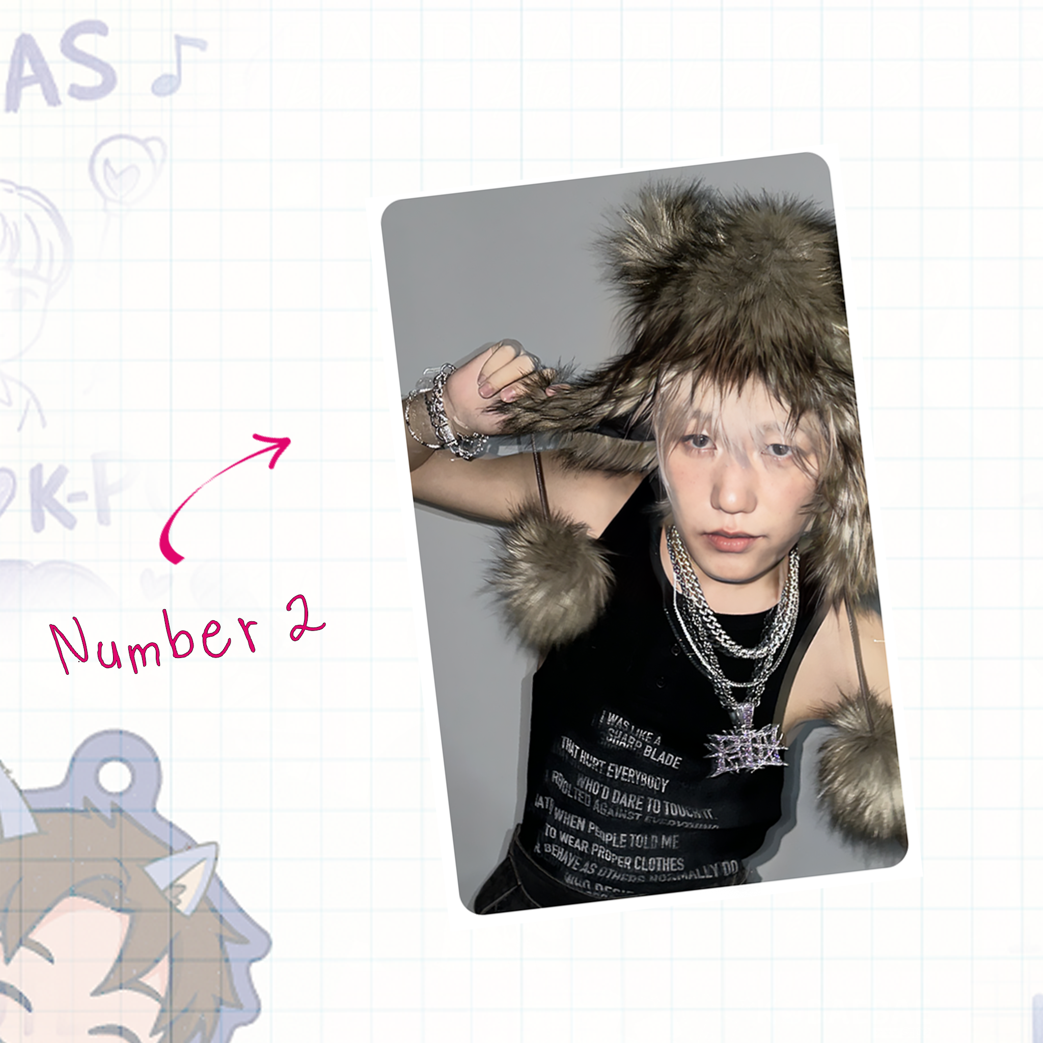 P1H - Seob handmade photocards kpop inspired - Set 1