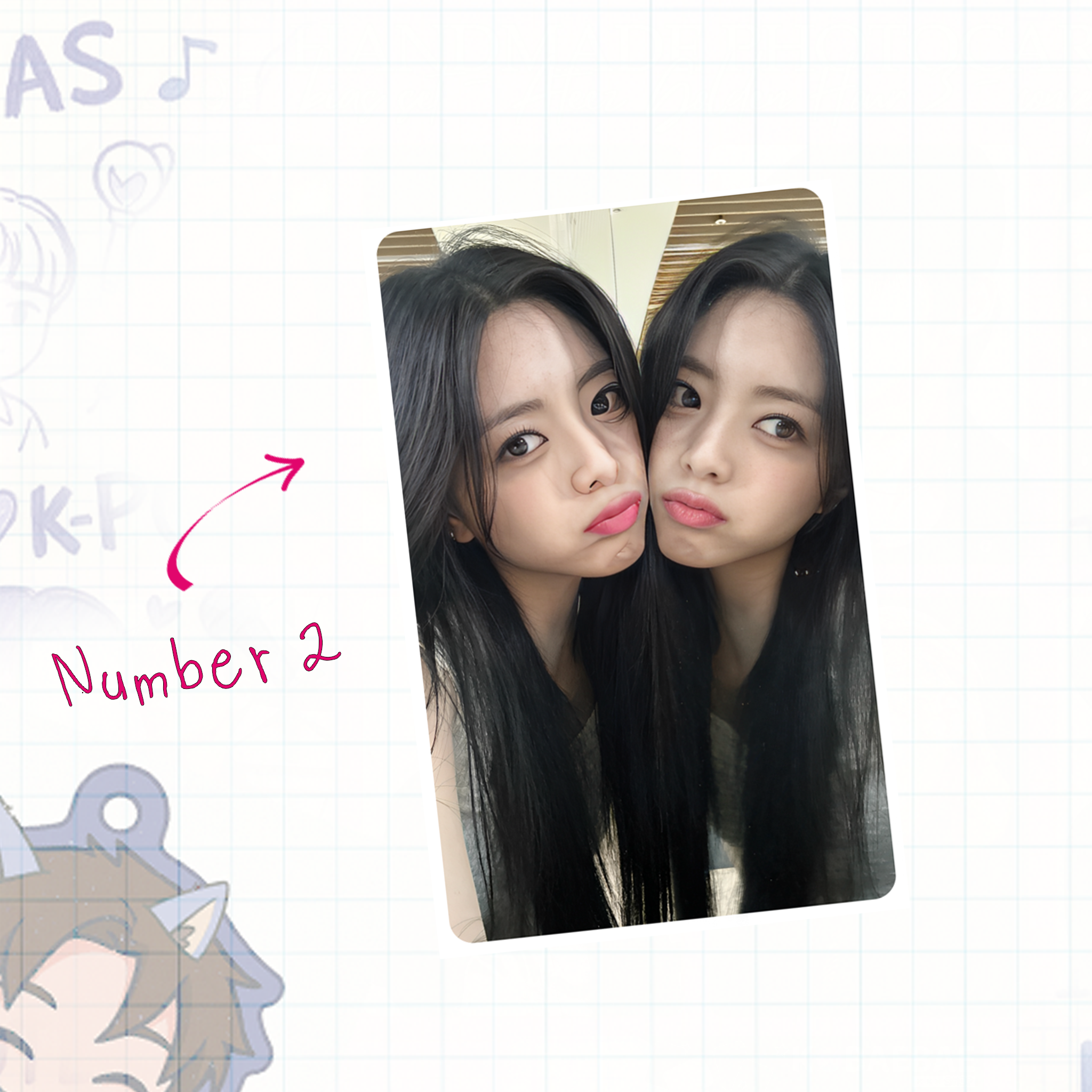Itz - Yun handmade photocards kpop inspired - Set 1