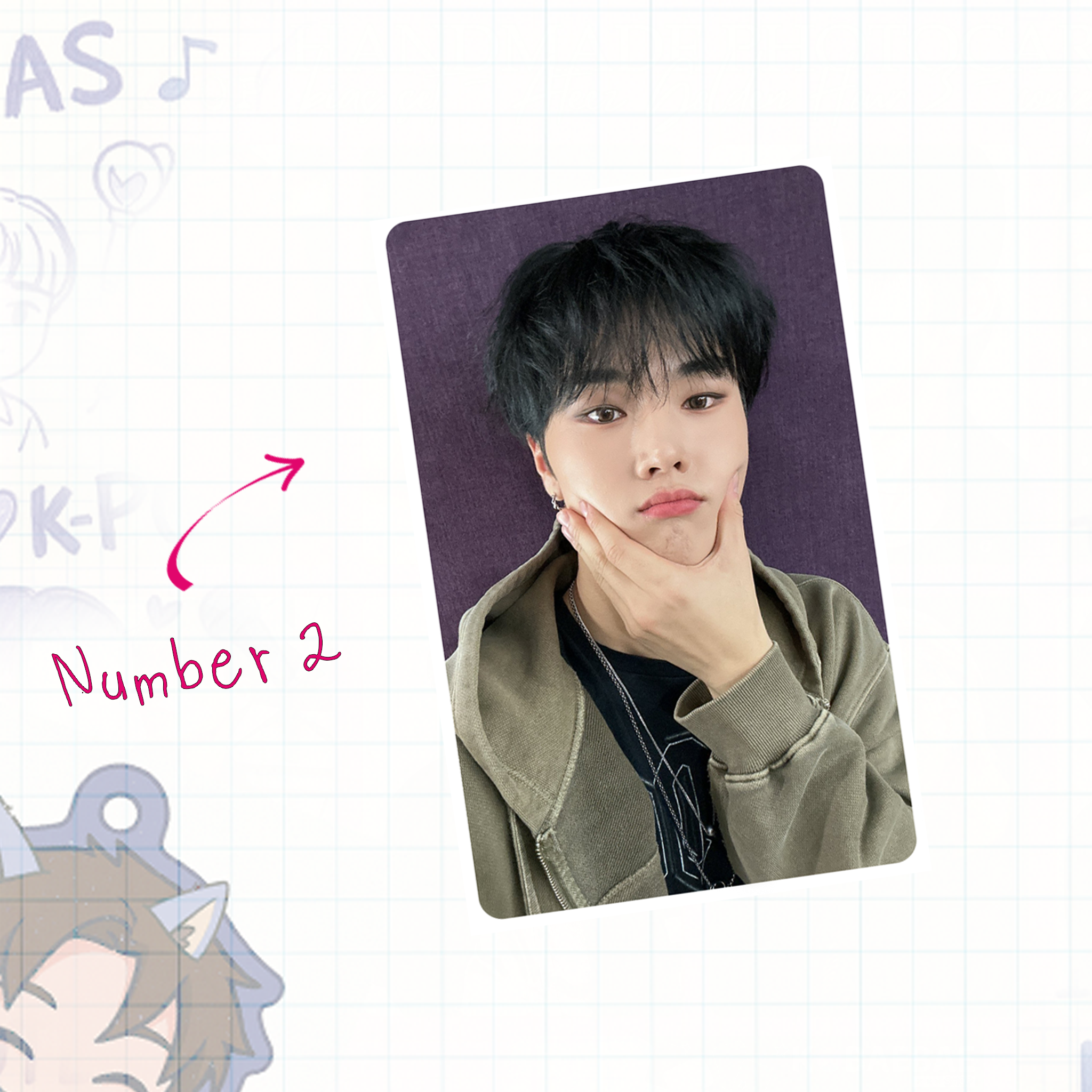 XHR - Jung handmade photocards kpop inspired - Set 1
