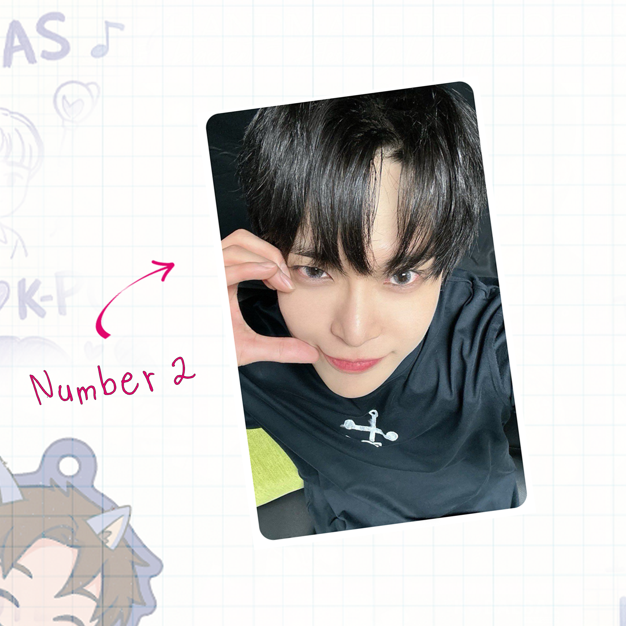 NeoUnit -  Doyo handmade photocards kpop inspired - Set 1