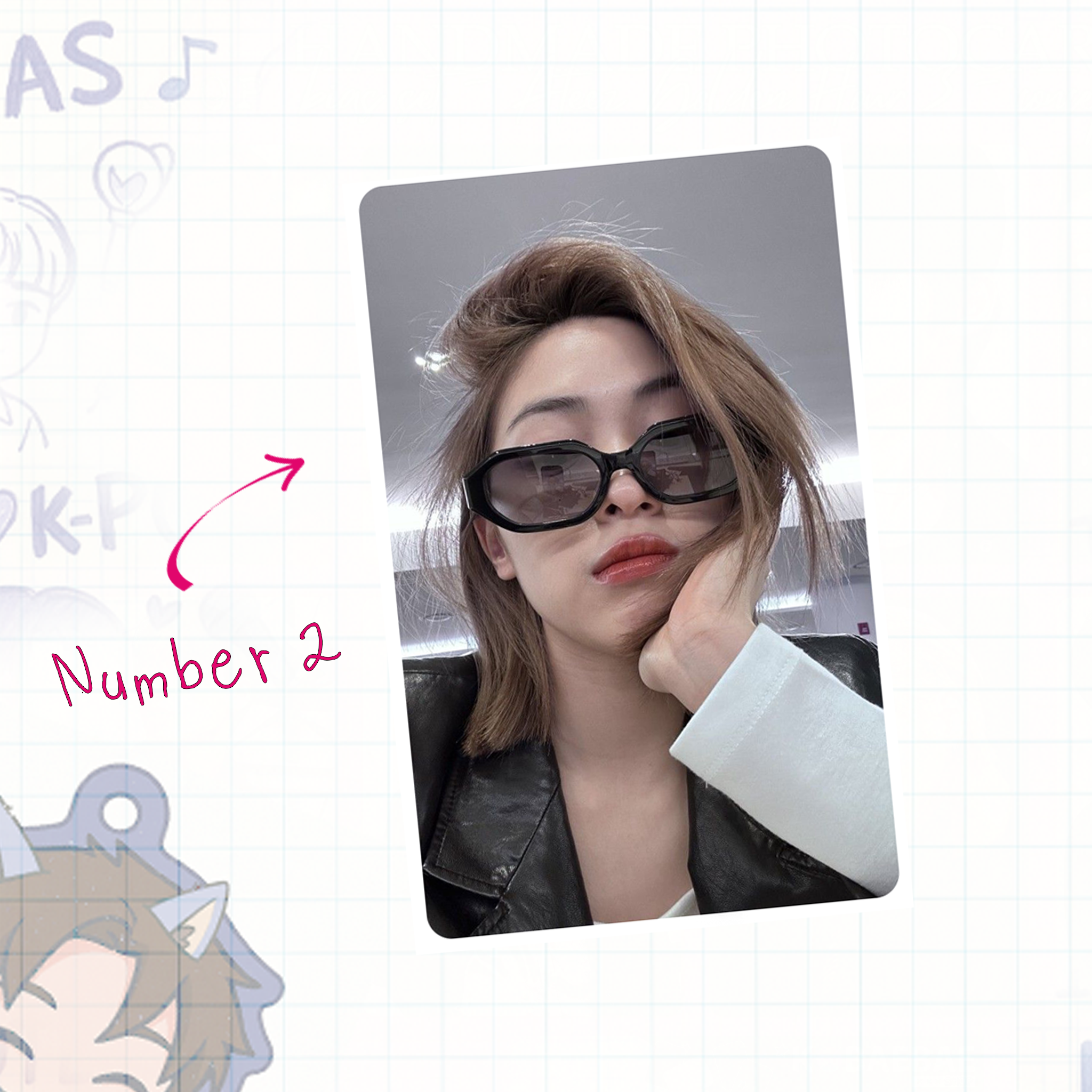 Itz - Ryu handmade photocards kpop inspired - Set 1