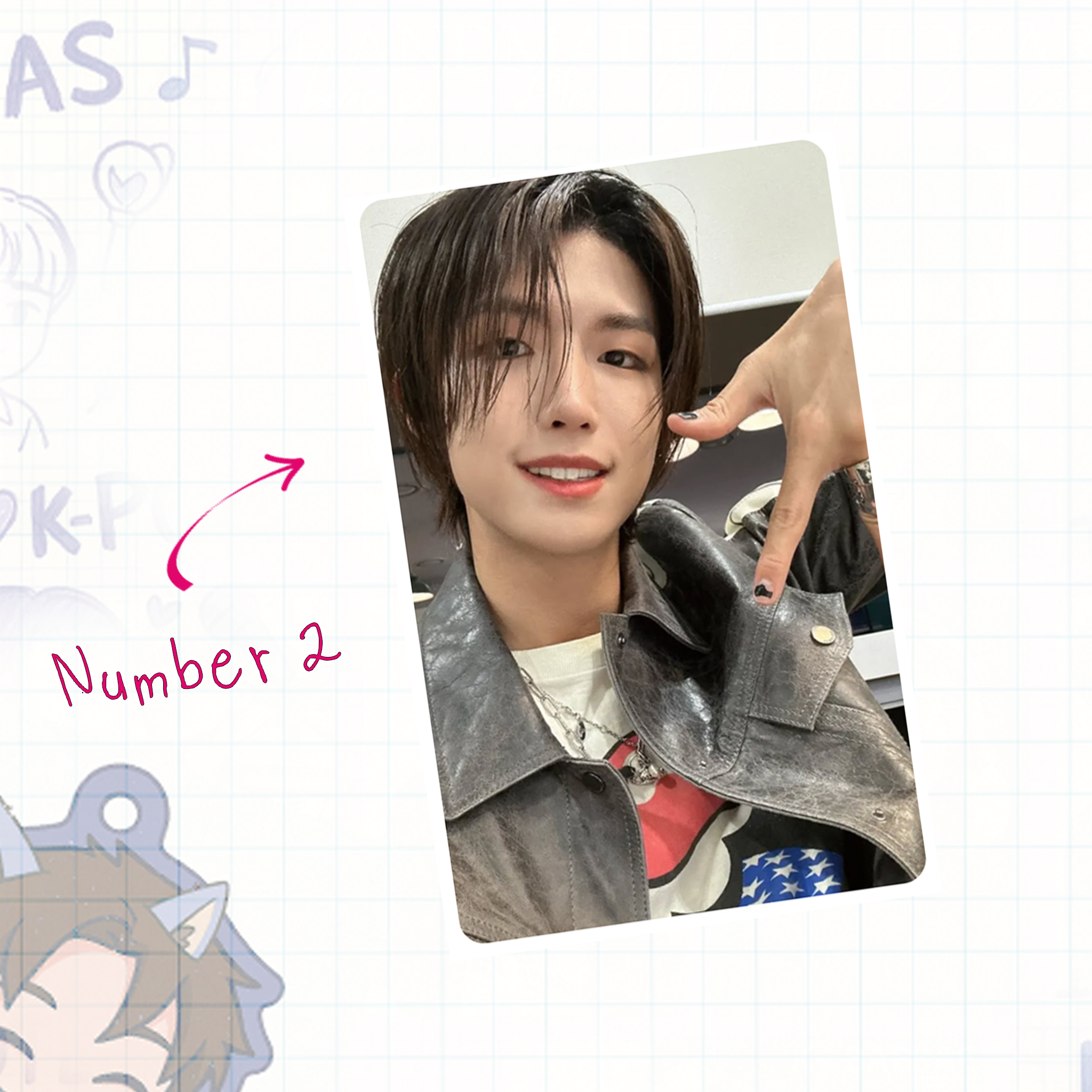 XHR - JunH handmade photocards kpop inspired - Set 1