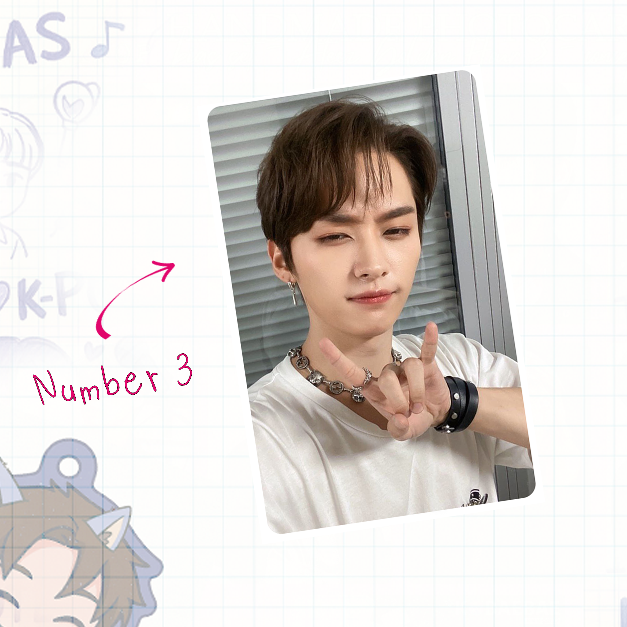 Skz - Lino handmade photocards kpop inspired - Set 1